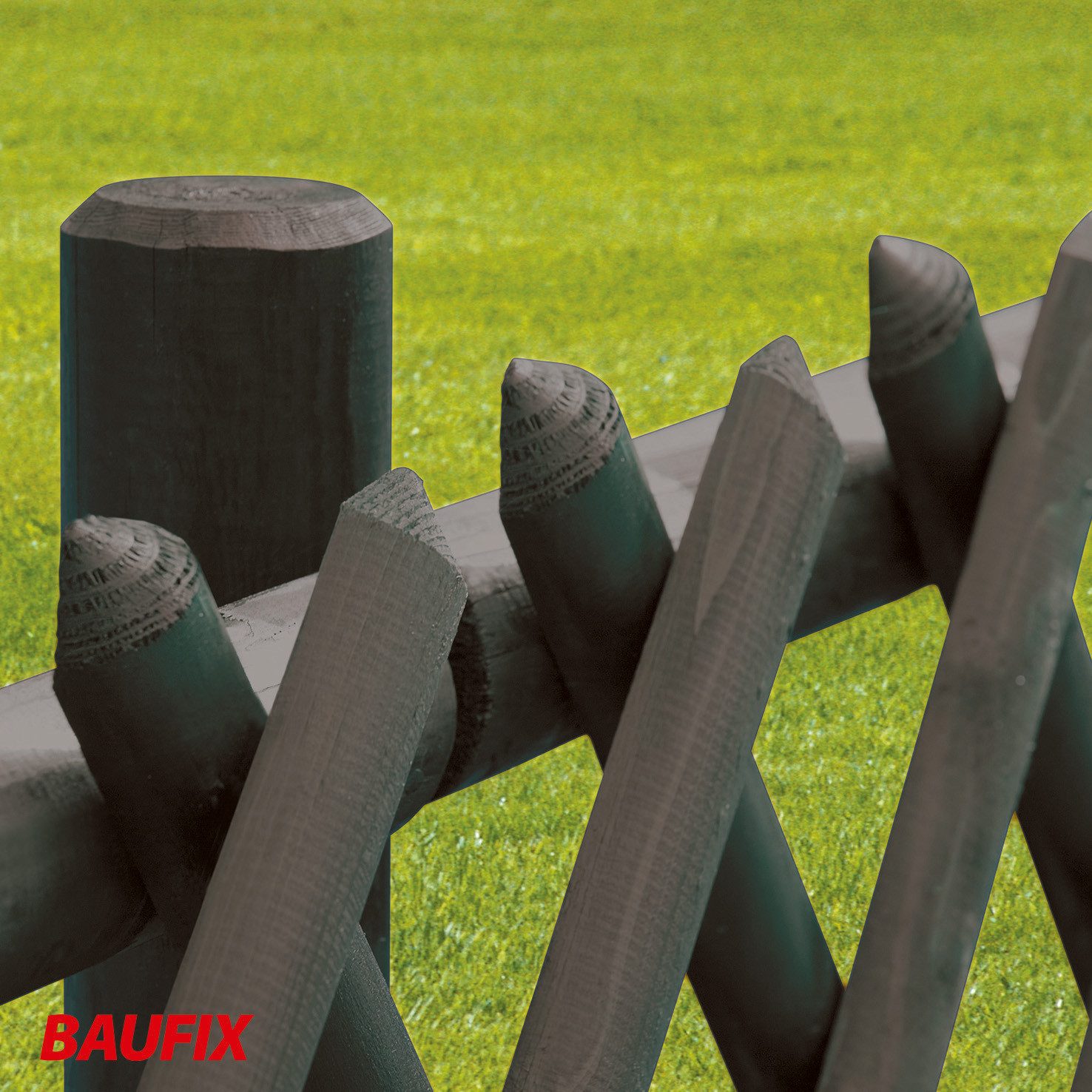 Baufix Holzschutzlasur Zaun & Gartenlasur seidenglänzend, 5 Liter für ca. 50 m², Holzlasur für innen & außen, Verkleidungen, Carports & Fachwerk
