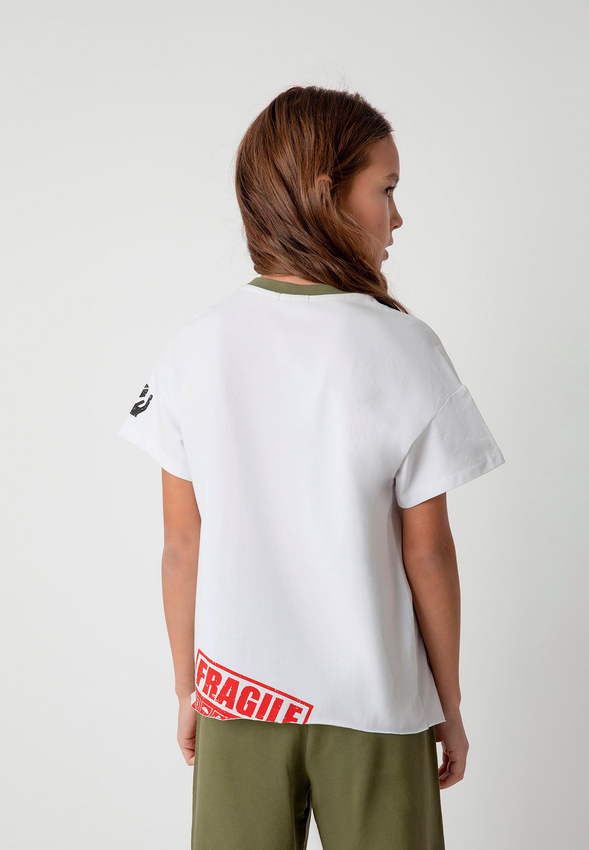 Gulliver T-Shirt mit Print Seitenschlitz und
