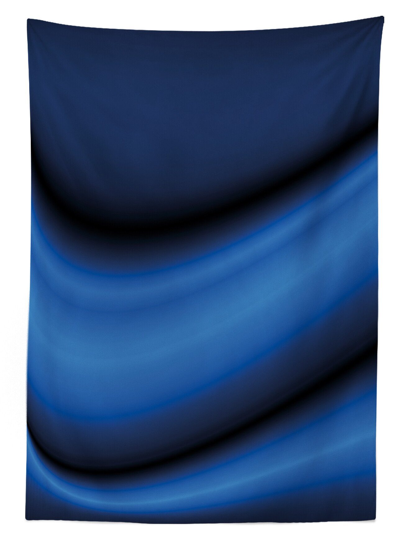 Waschbar Dunkelblau Farbfest Abstrakte Farben, Wellenförmige Für Verschwommen Außen Bereich Klare Abakuhaus den Tischdecke geeignet
