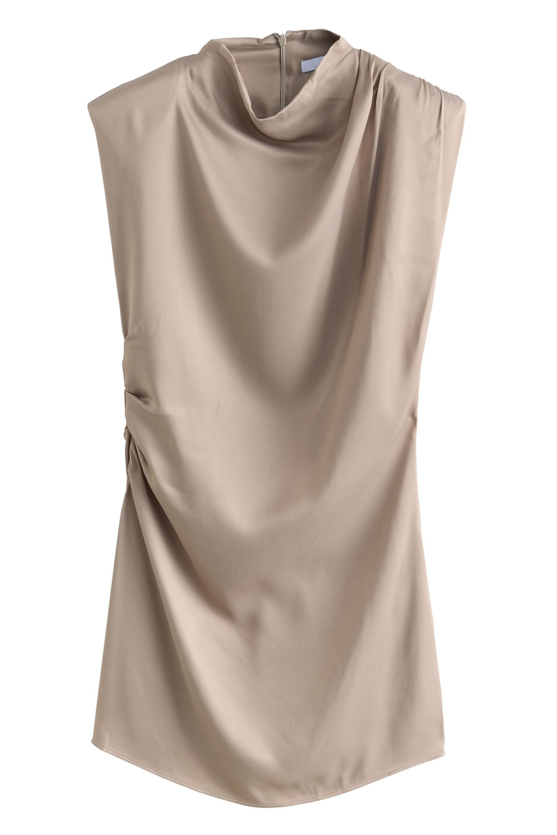 Next Minikleid Gerafftes Minikleid mit Schulterpolstern günstig online kaufen