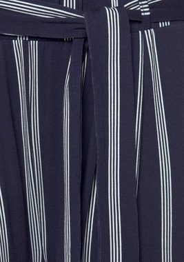 LASCANA Culotte (mit Bindegürtel) in Paperbag-Form, luftige Jerseyhose, casual