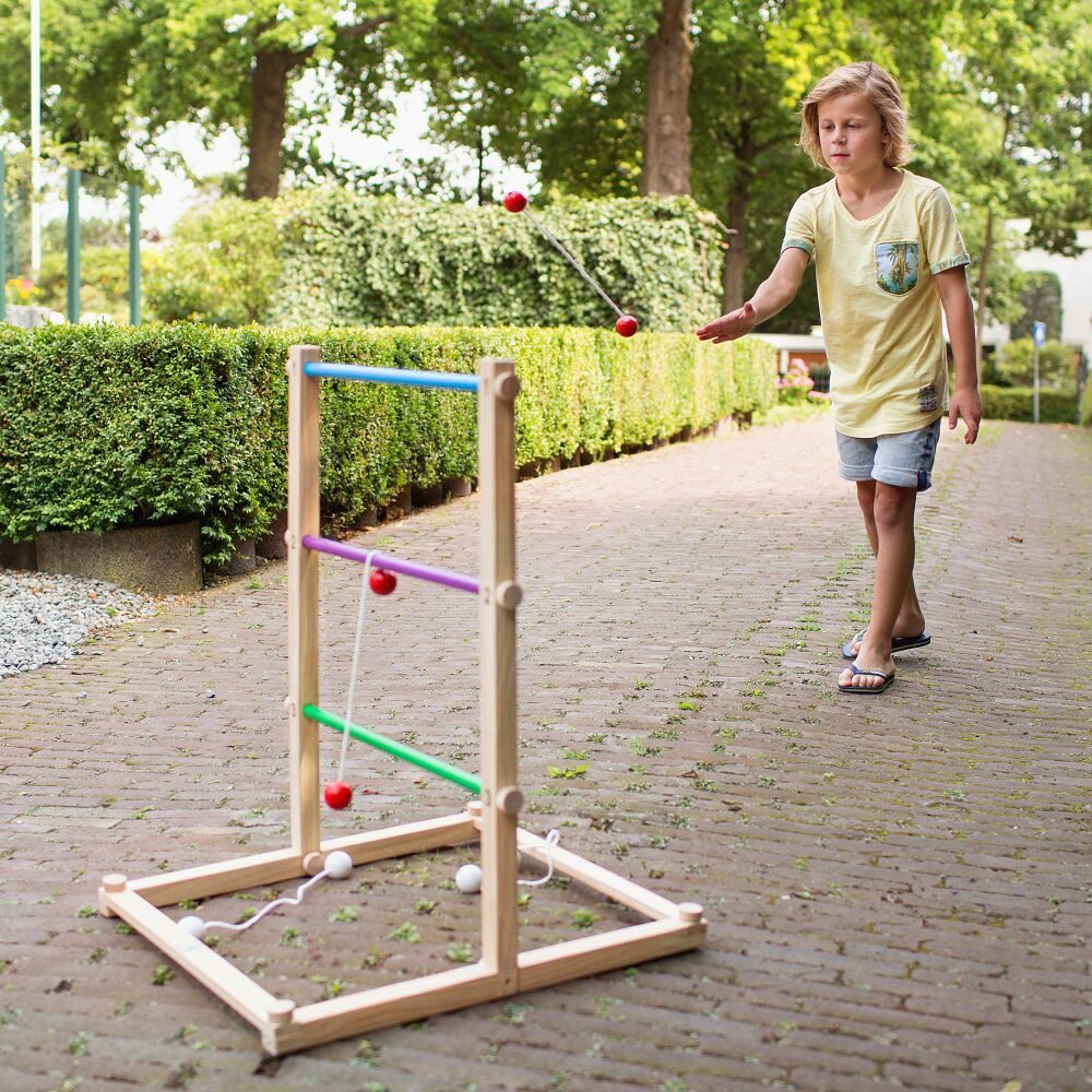 BS Toys Spiel Wurfspiel Leitergolf, Wurfspiel für drinnen und draußen