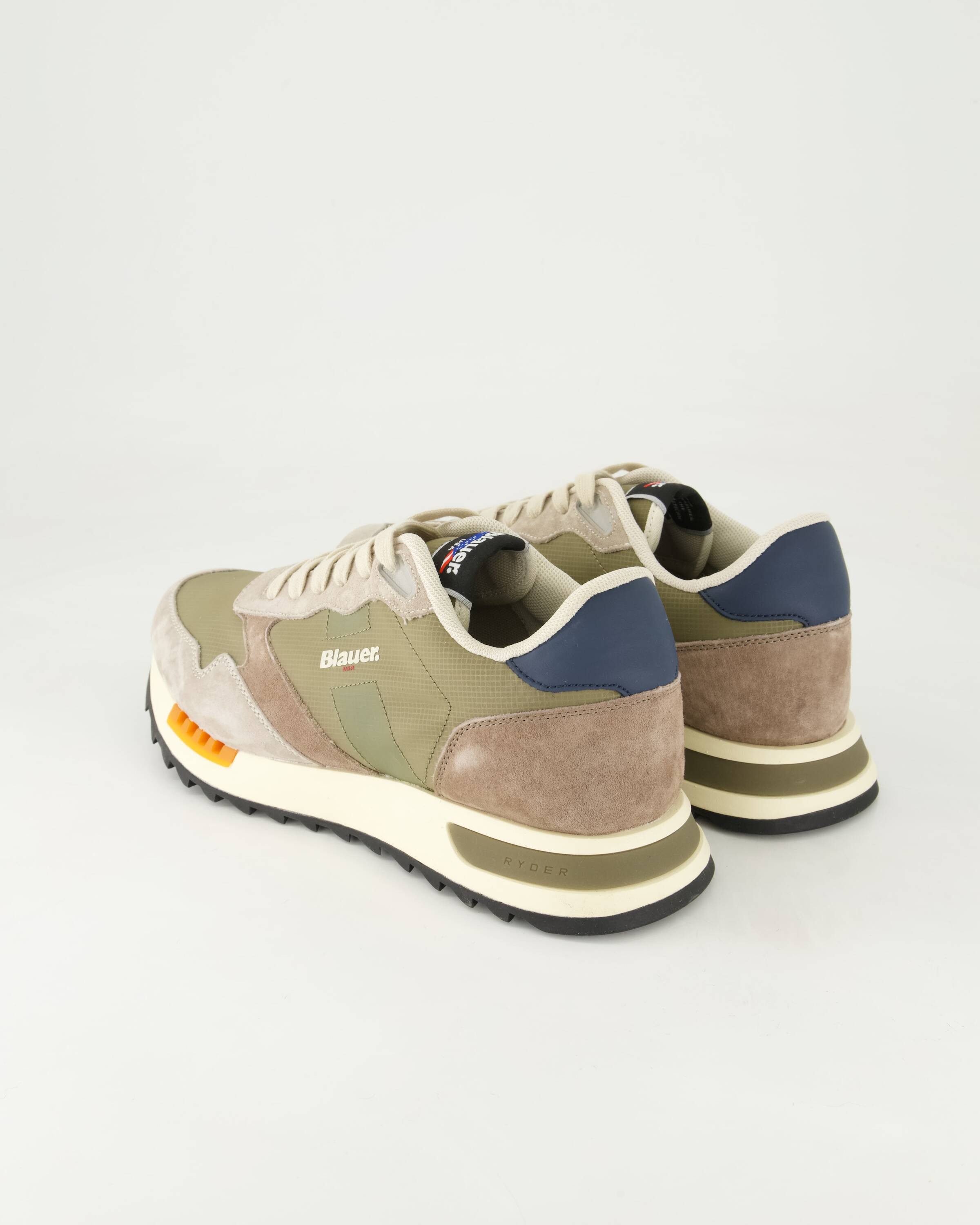 Blauer Ryder Sneaker Obermaterial: Leder und Textil