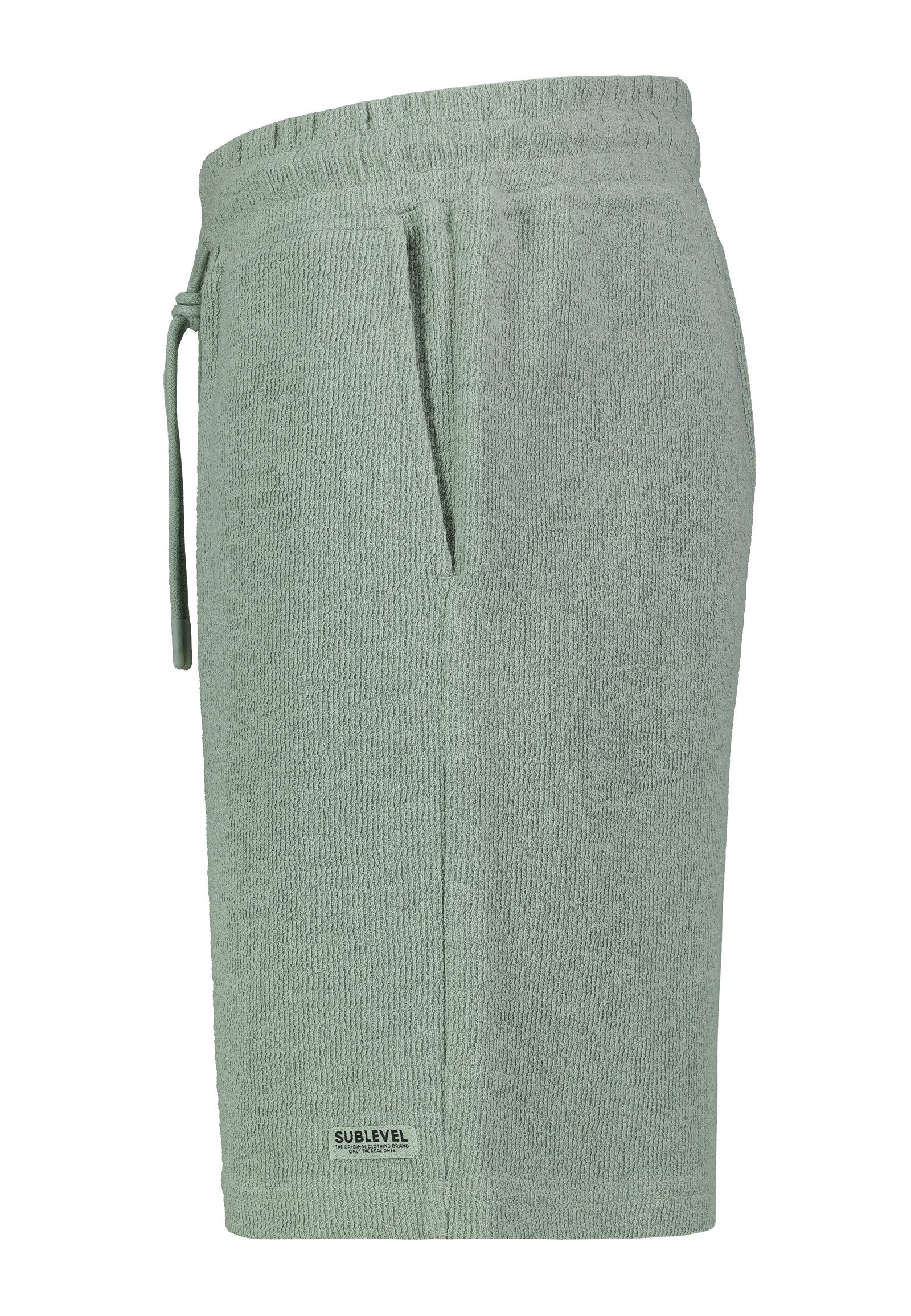 SUBLEVEL Shorts Herren Cord Baumwolle locker Sommer Freizeit Hose Elastischer Bund, Bewegungsfreundlich, Leichtes Material