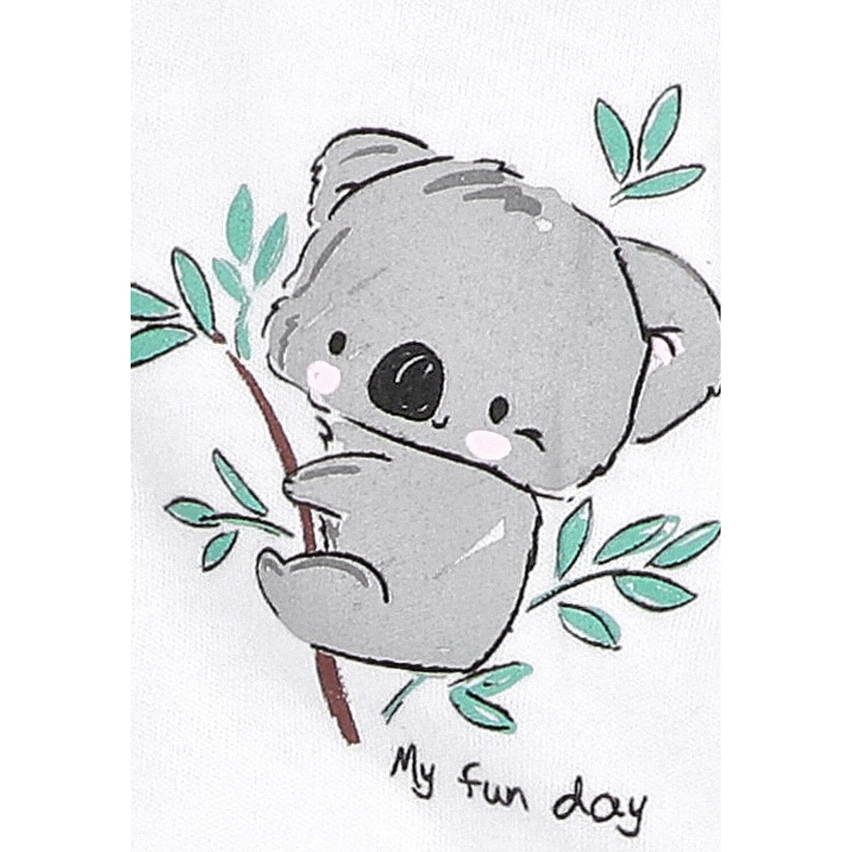 NINI Strampler Koala Unisex Kinder Einteiler, Overall, Babyanzug, Babyoverall, Babyanzug