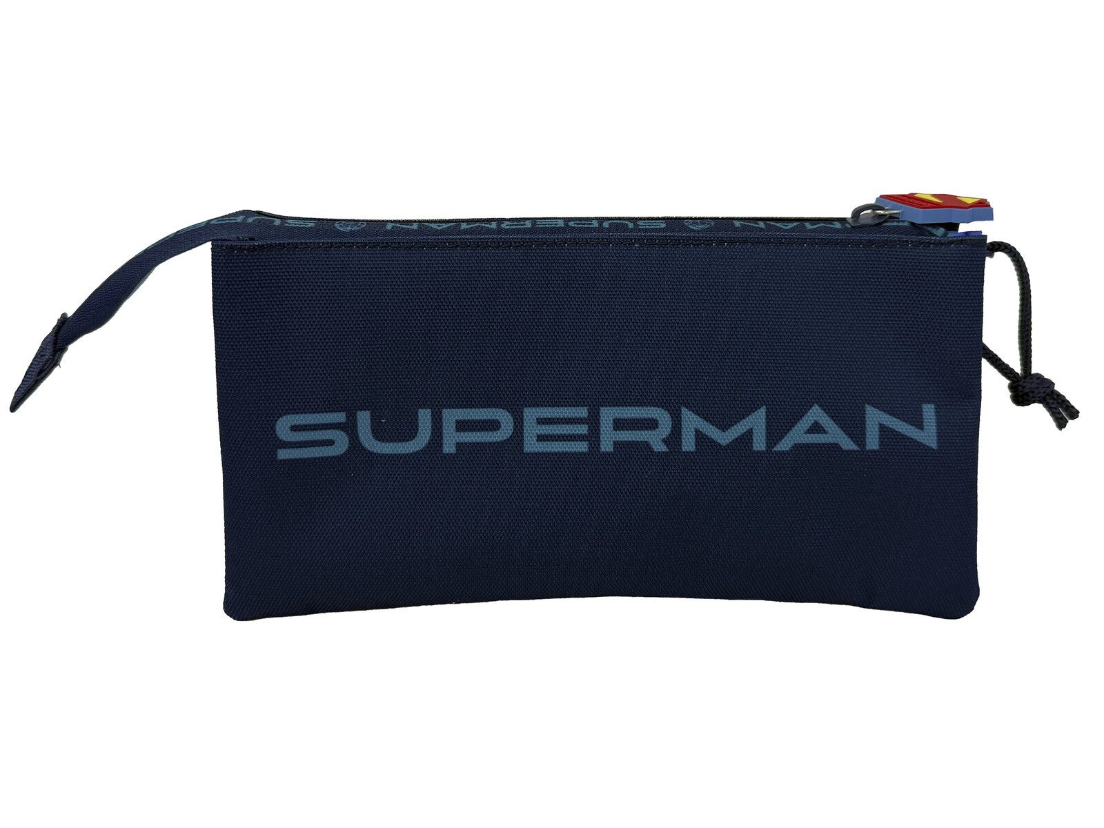 Superman Federmäppchen drei Fächer Etui Federmäppchen für Schule und Alltag