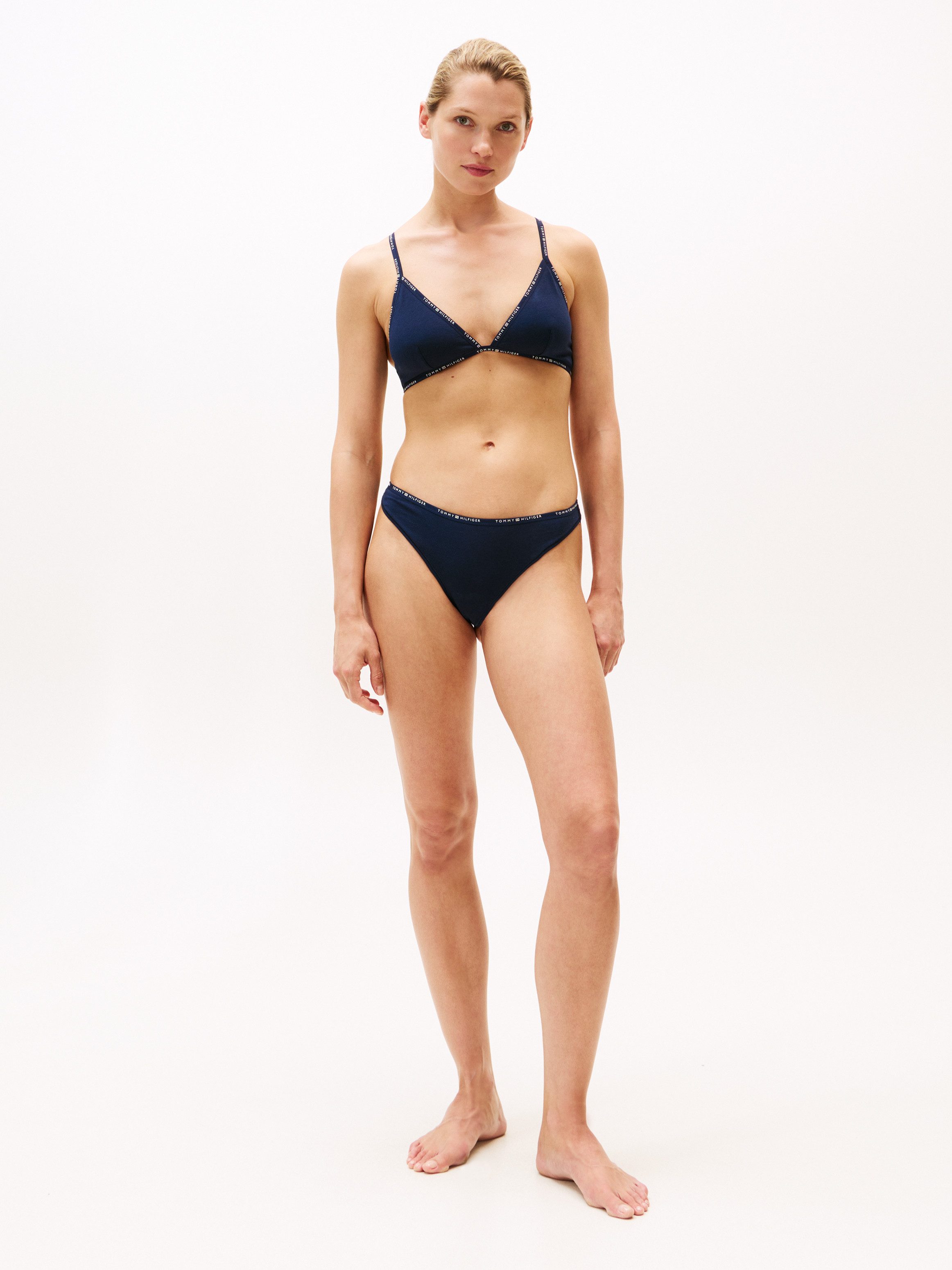 Tommy Hilfiger Underwear Triangel-BH ungepolstert, ohne Bügel, mit Logomuster – Bild 4 von 5