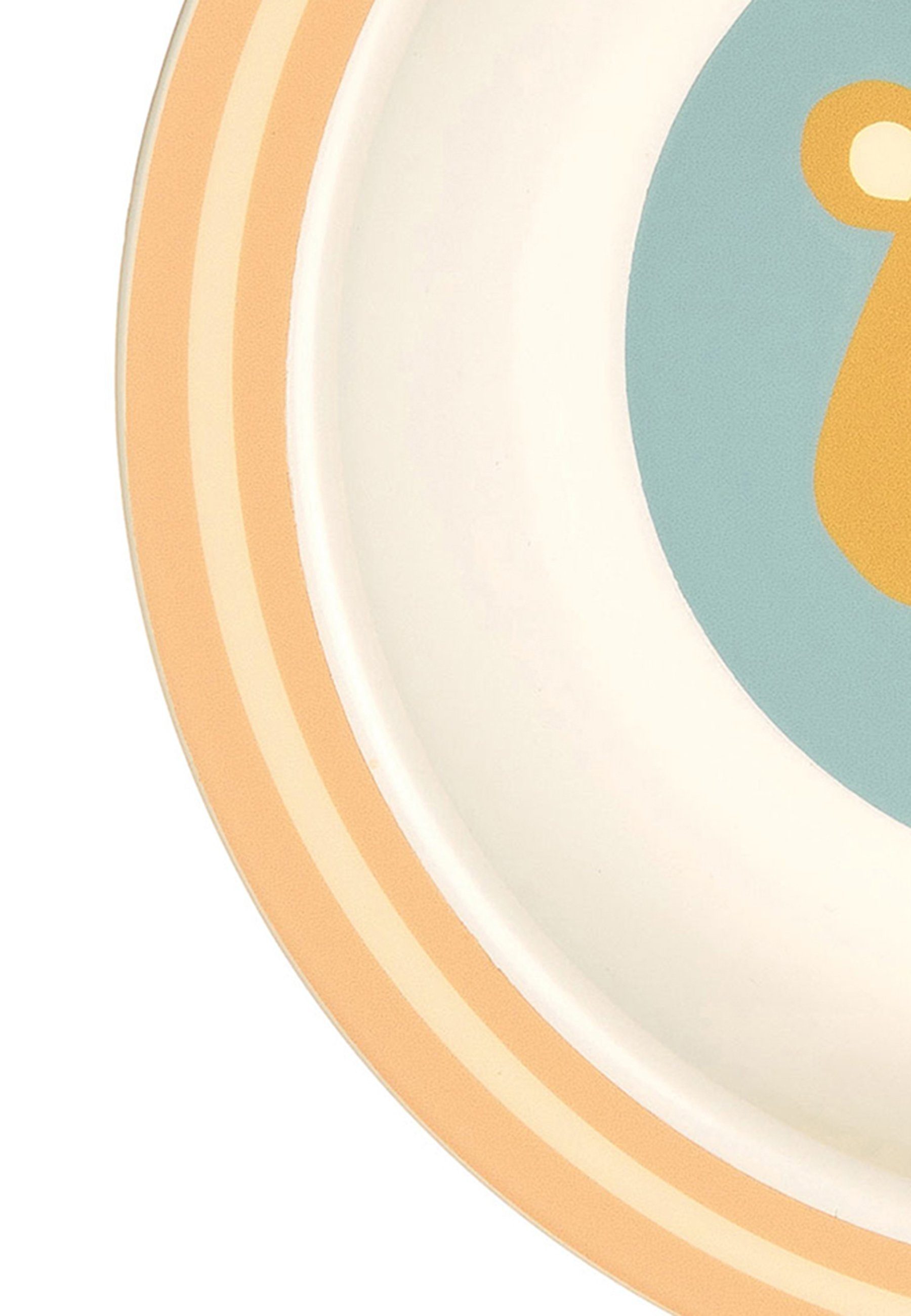 Sigikid Kindergeschirr-Set Kindergeschirr Schüssel Bär rPET "4 Freunde" (5-tlg), Material außen: 100% rPET, Material innen: Silikonring im Boden