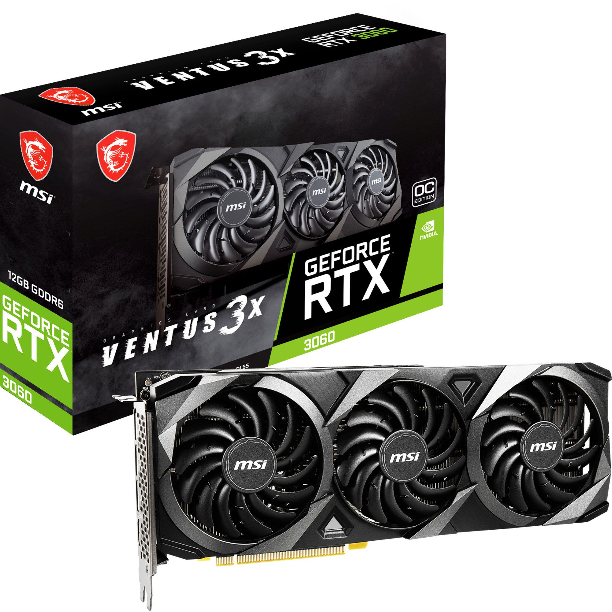 MSI GeForce RTX 3060 VENTUS 3X OC 12G Grafikkarte (12 GB)