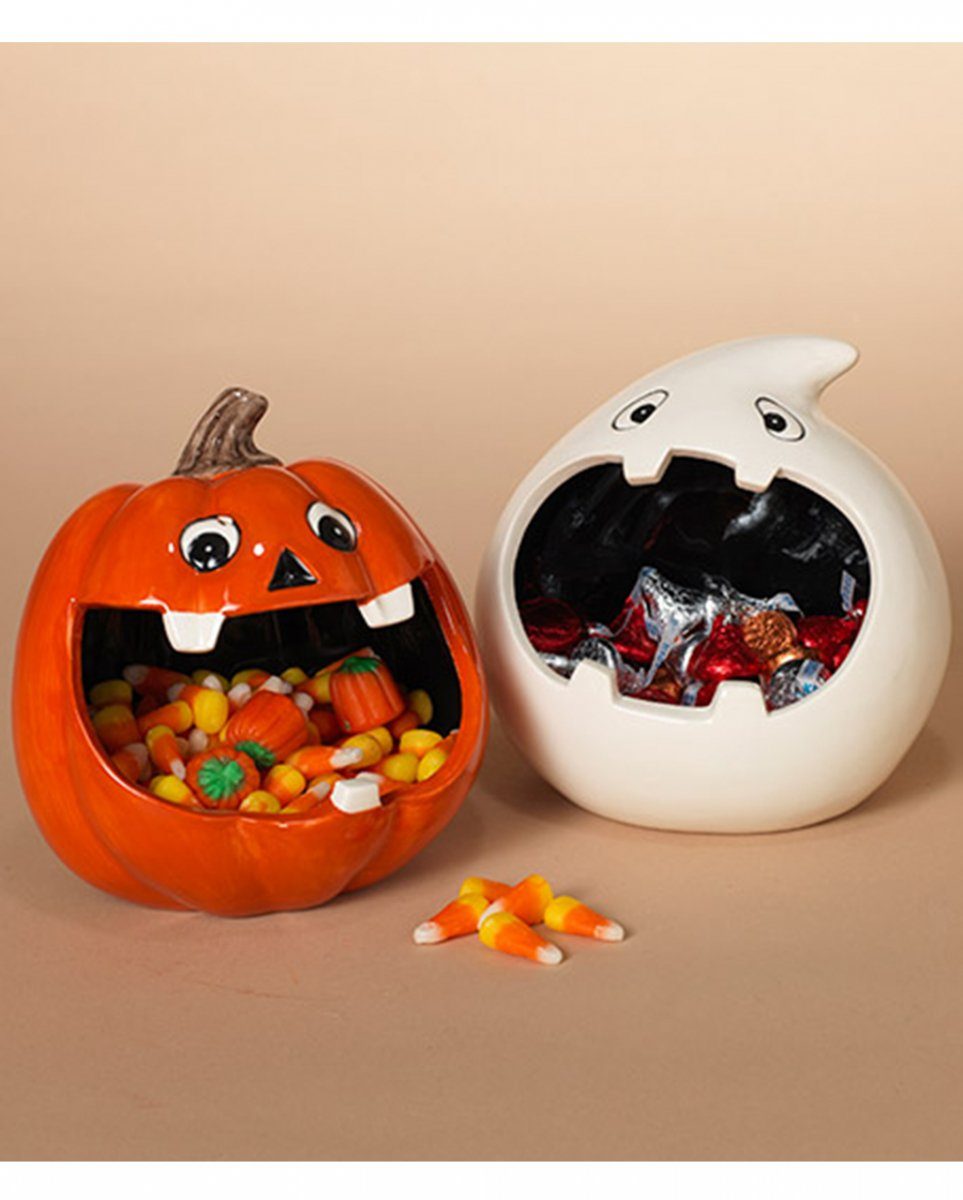 Süßigkeiten Hal Horror-Shop Dekofigur Keramik aus für Gruselgeist Schale