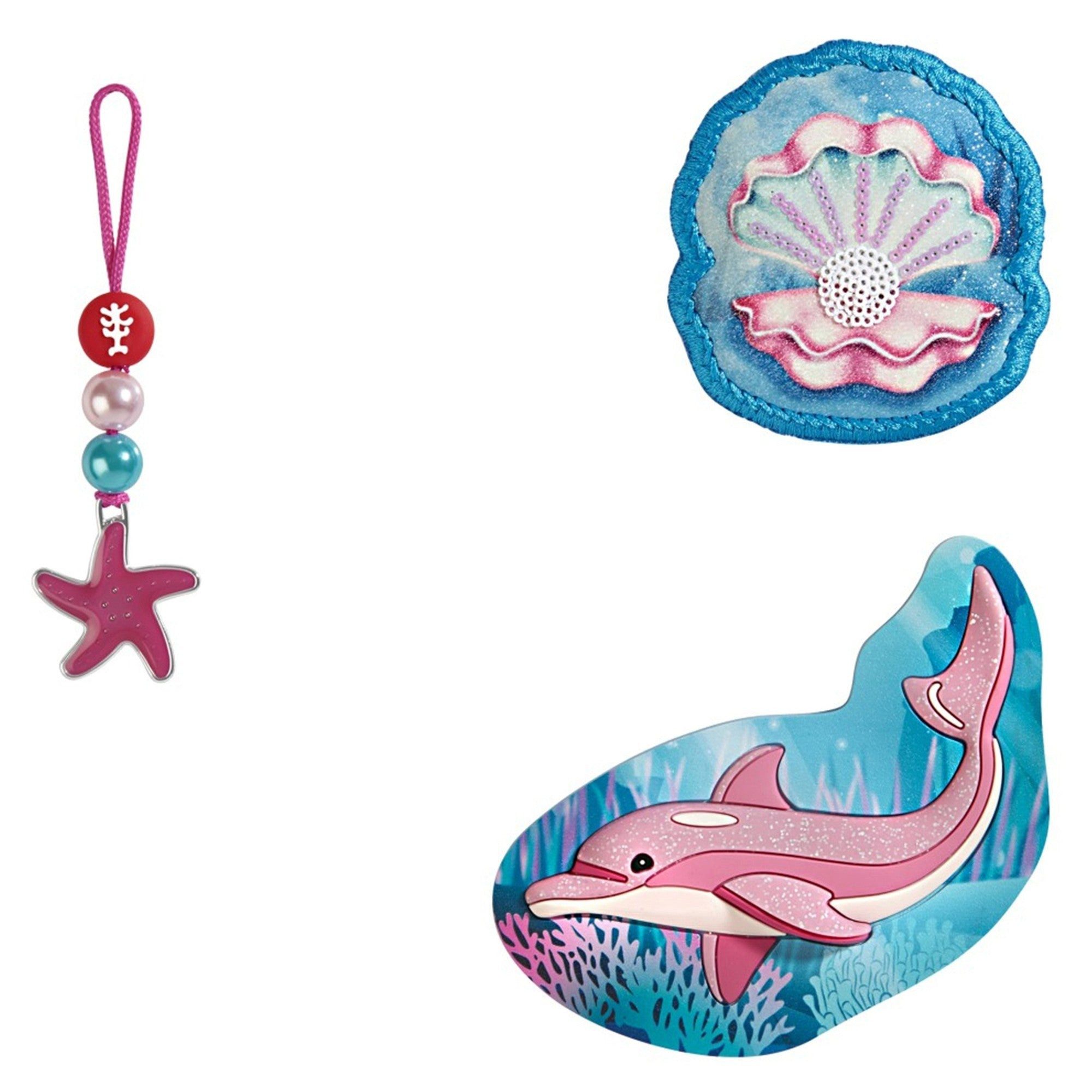 Schulranzen Zubehör-Set "Magic Mags" (Sweet Dolphin Lou)