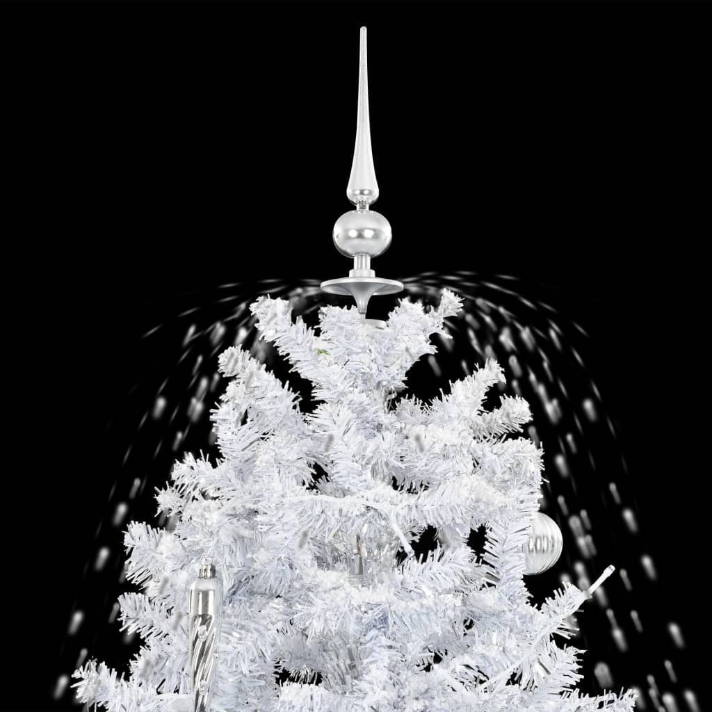 cm Künstlicher mit Schirmfuß Weihnachtsbaum Weiß Weihnachtsbaum Schneiender 190 furnicato