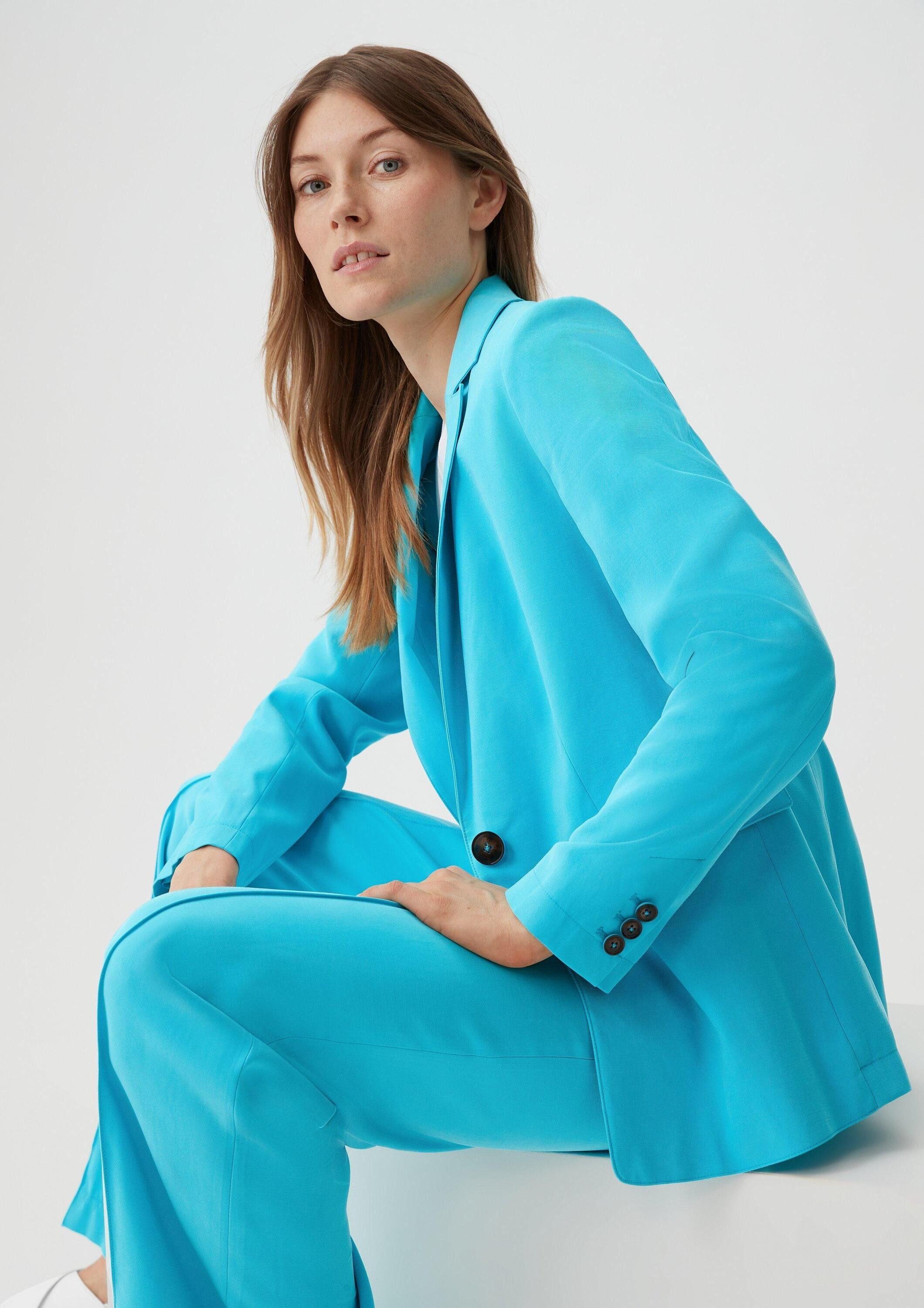 comma Jackenblazer Indoor-Blazer Blazer aus Viskosemix