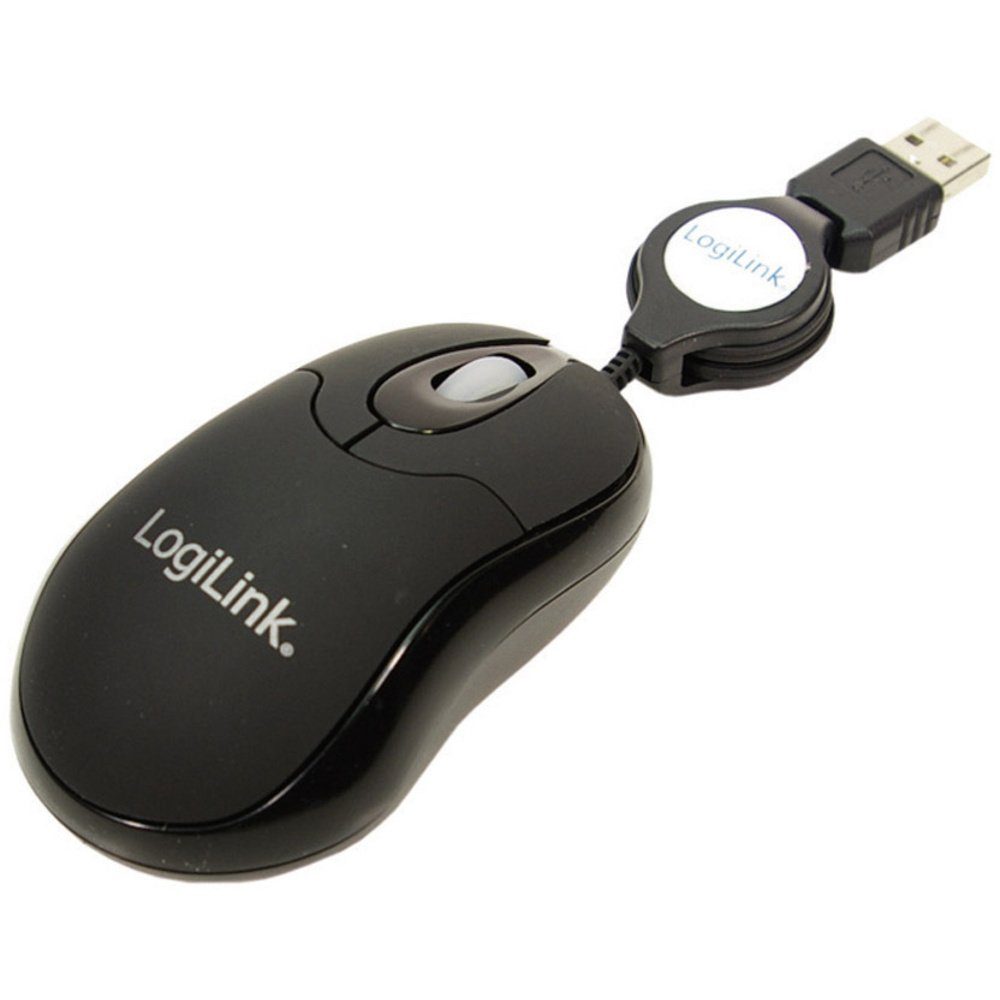 LogiLink LogiLink ID0016 Maus USB Optisch Schwarz 3 Tasten 800 dpi Kabeleinz Mäuse