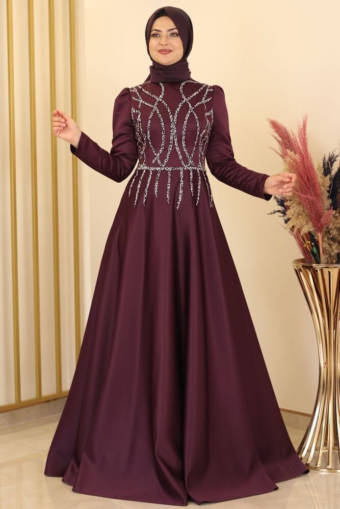 fashionshowcase Satinkleid Satinkleid Maxikleid in Satinoptik günstig online kaufen
