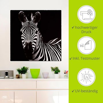 Artland Wandbild Zebra II, Wildtiere (1 St), als Leinwandbild, Wandaufkleber in verschied. Größen