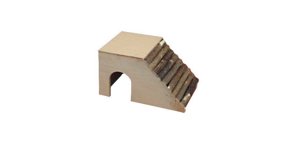 Ollesch Kleintierhaus Ollesch Haselnuss Hamsterhaus schräg 17,5x13x9,5