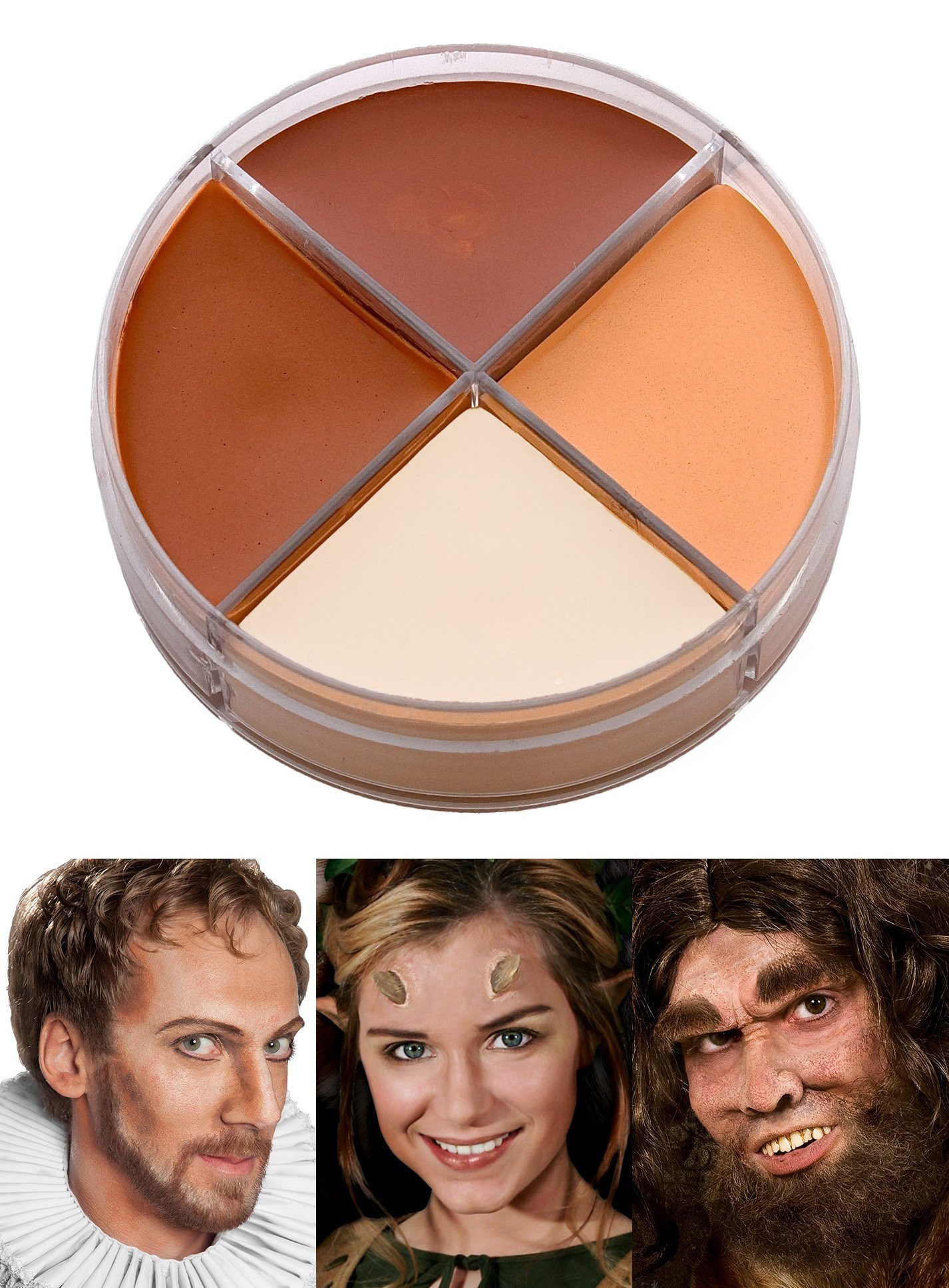 Theaterschminke Make-up Schminke helle Töne - Fasching Halloween