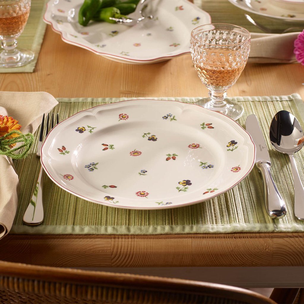 Villeroy & Boch Speiseteller Petite Fleur Speiseteller, (1 St), Premium Porcelain, mikrow.- & spülm.sicher, Made in Germany