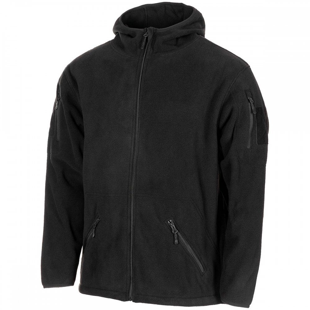 Fleecejacke Fleece-Jacke, "Tactical", schwarz - S