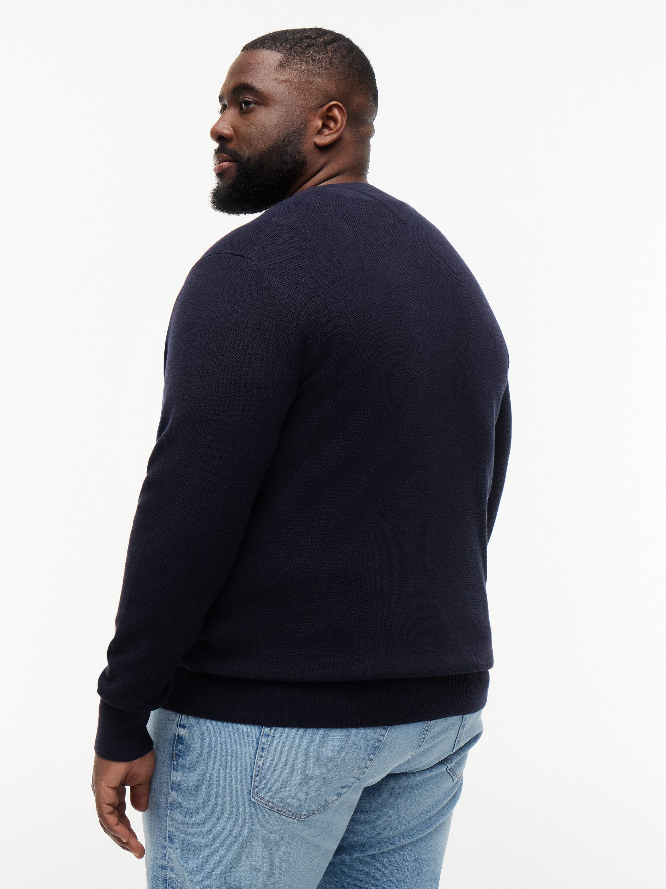 Tommy Hilfiger Big & Tall Rundhalspullover ESSENTIAL STRUCTURE CREW NECK Große Größen, regular fit