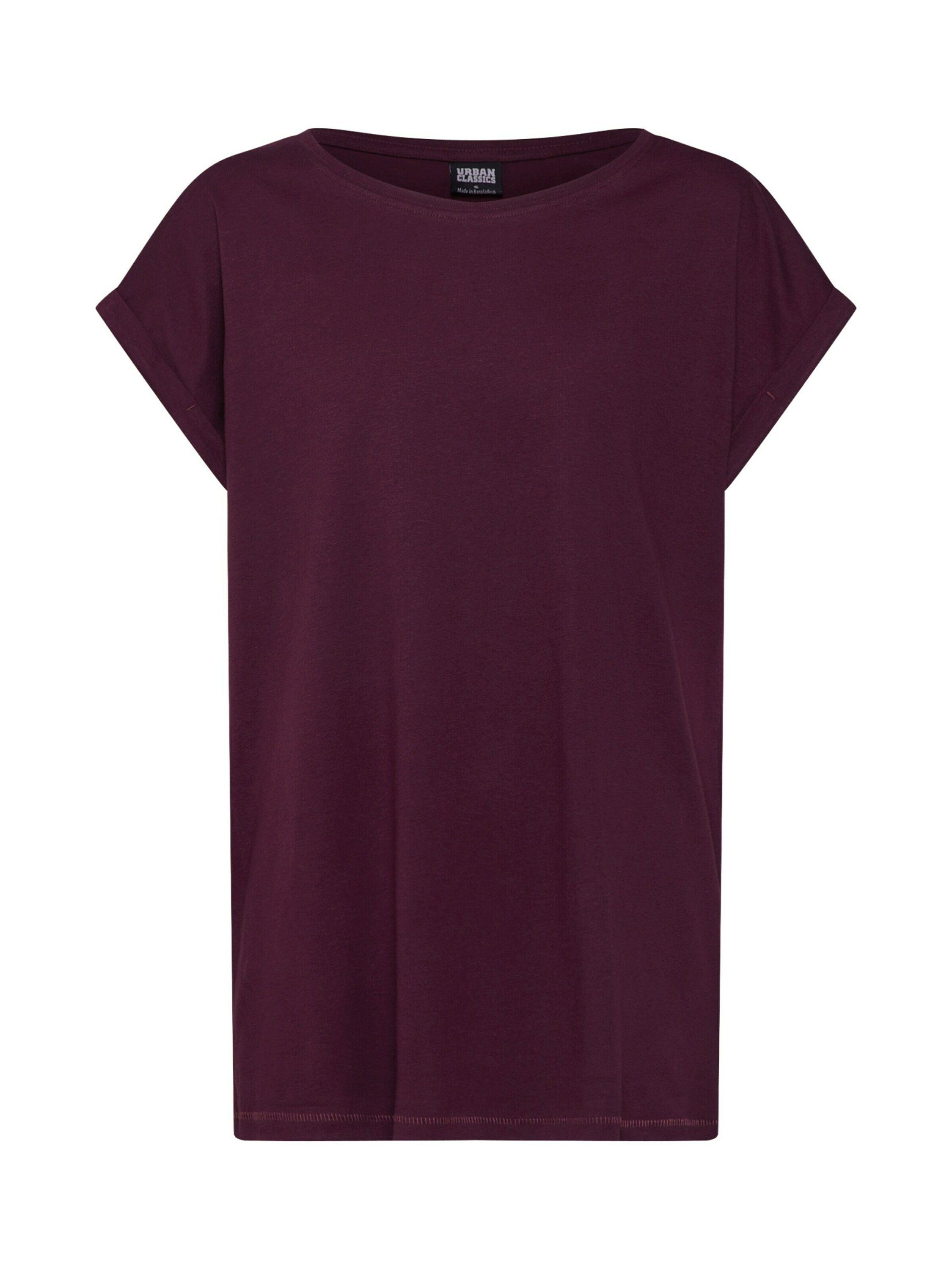 URBAN CLASSICS T-Shirt (1-tlg) Weiteres Detail, Plain/ohne Details TB771 redwine Extended Shoulder