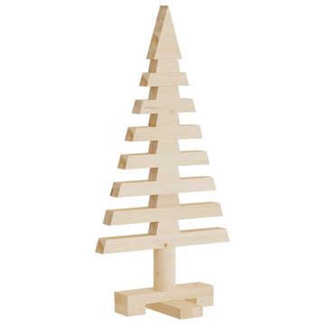 vidaXL Künstlicher Weihnachtsbaum Weihnachtsbaum Holz zum Schmücken 60 cm Massivholz Kiefer