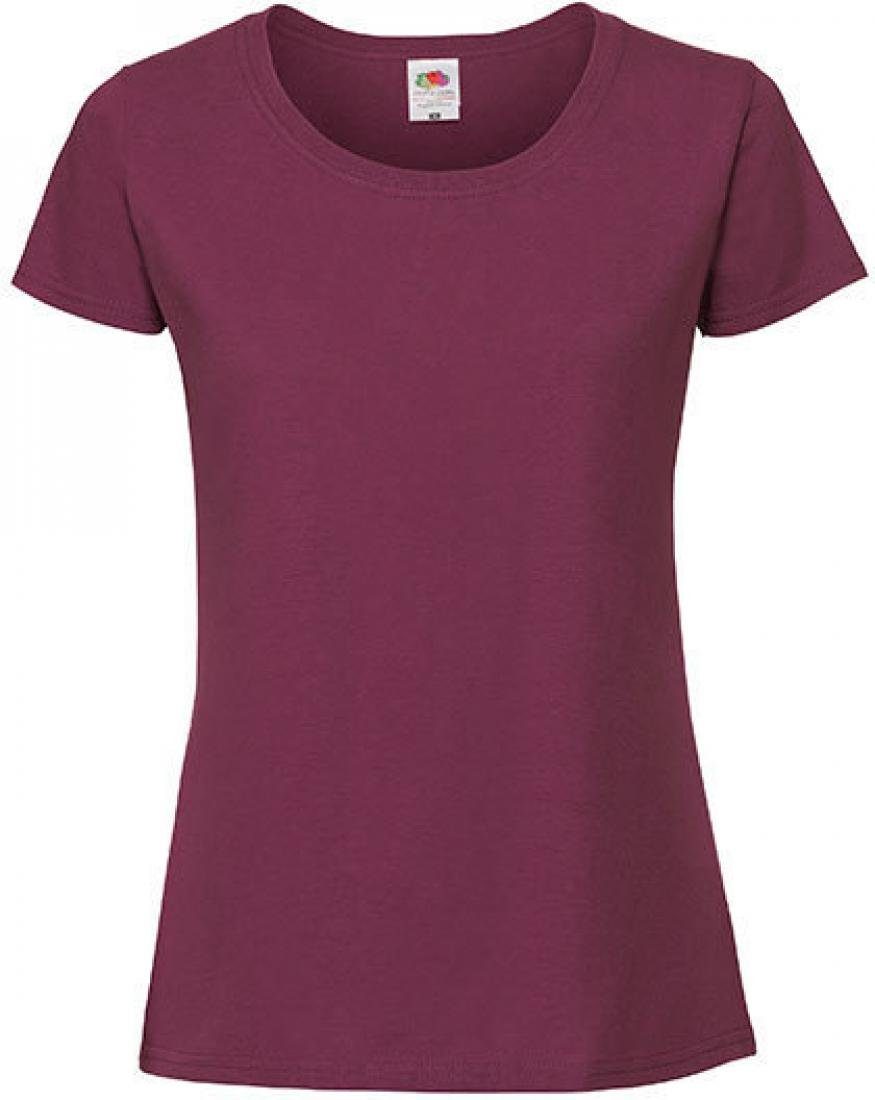Rundhalsshirt Damen T-Shirt Ringspun Premium T Lady-fit