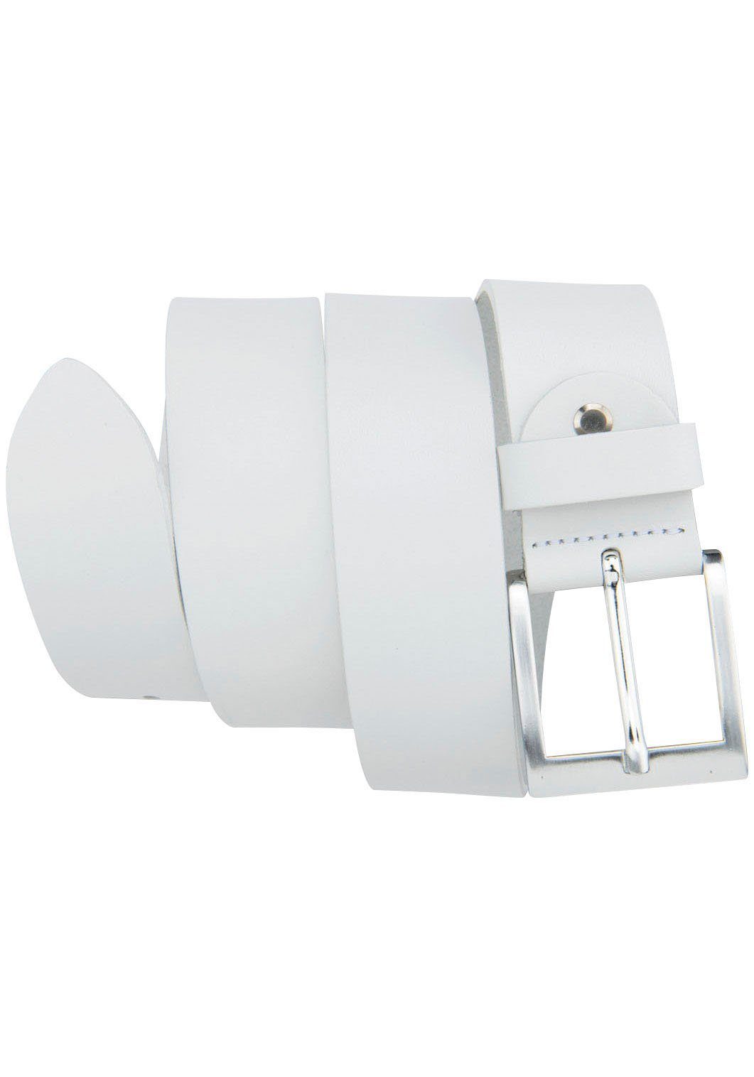 BERND GÖTZ Ledergürtel mit rechteckiger Dornschließe