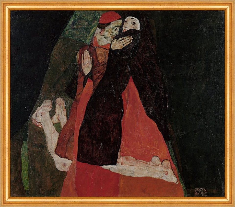 ᐅ Kunstdruck Cardinal and Nun, Caress Egon Schiele Kardinal Nonne Liebe