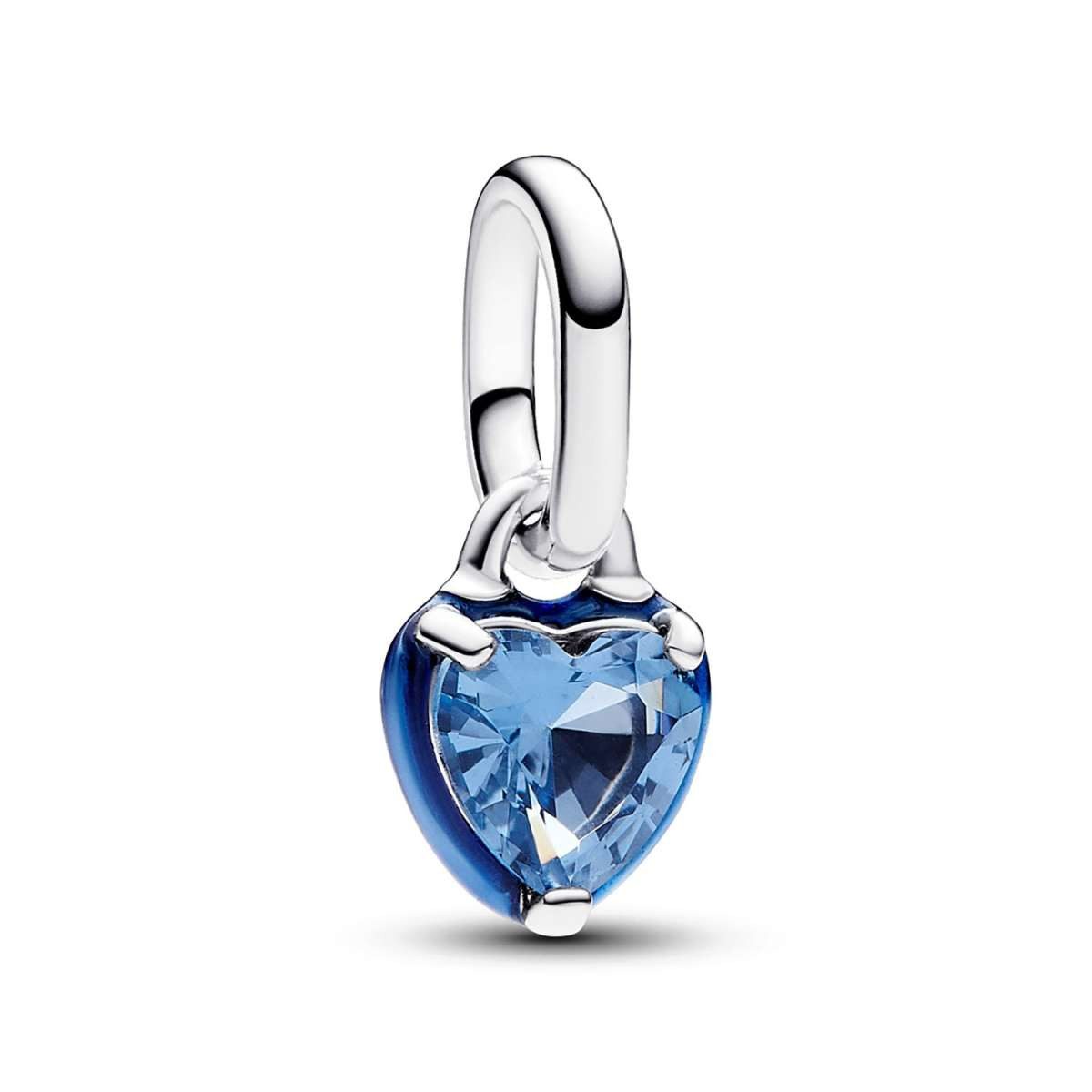 Pandora Herzanhänger 793042C02, Anhänger Silber Blaues Chakra Herz