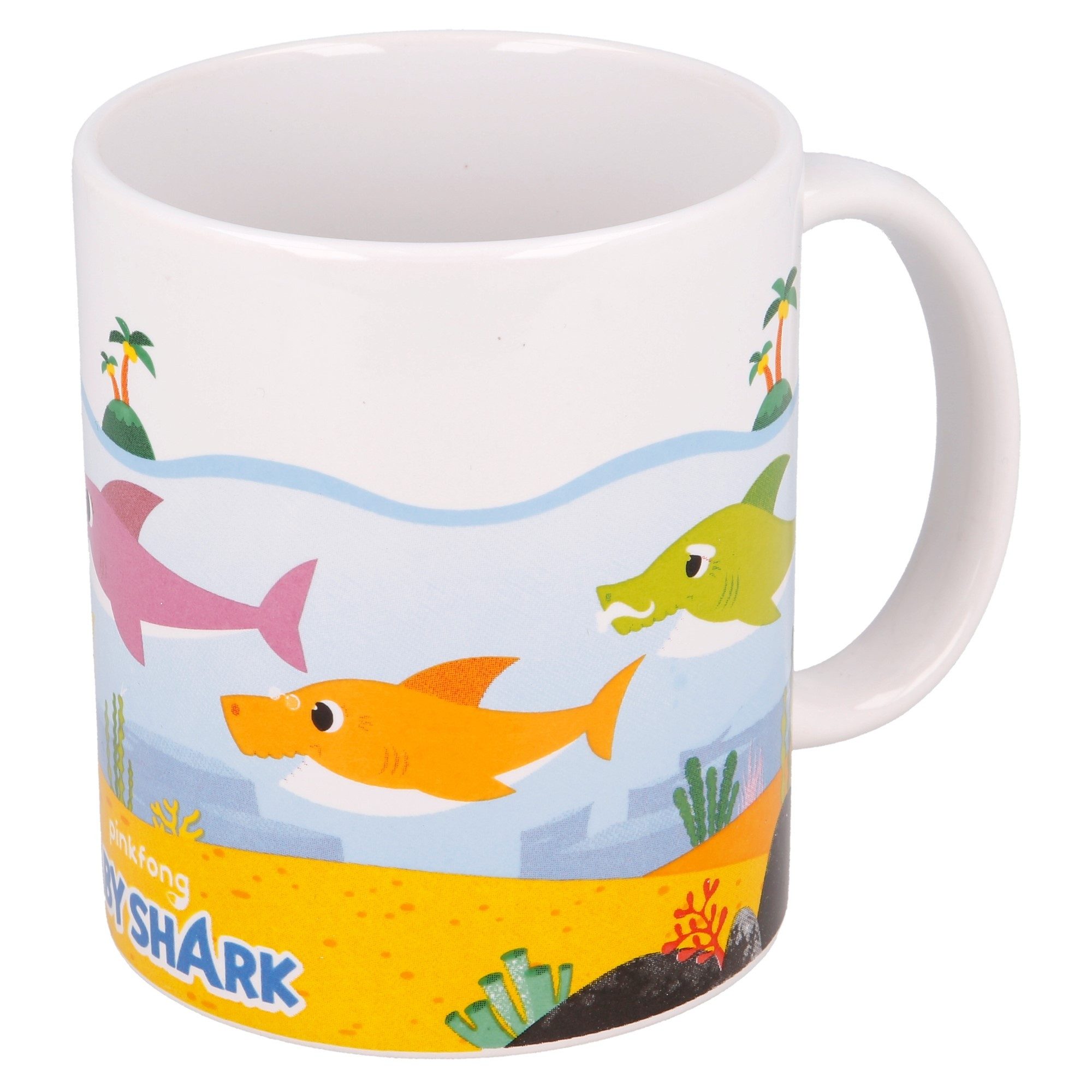 Baby Shark Tasse Baby Shark Haie Teetasse Tasse Kaffeetasse Geschenkidee 325 ml, keramik