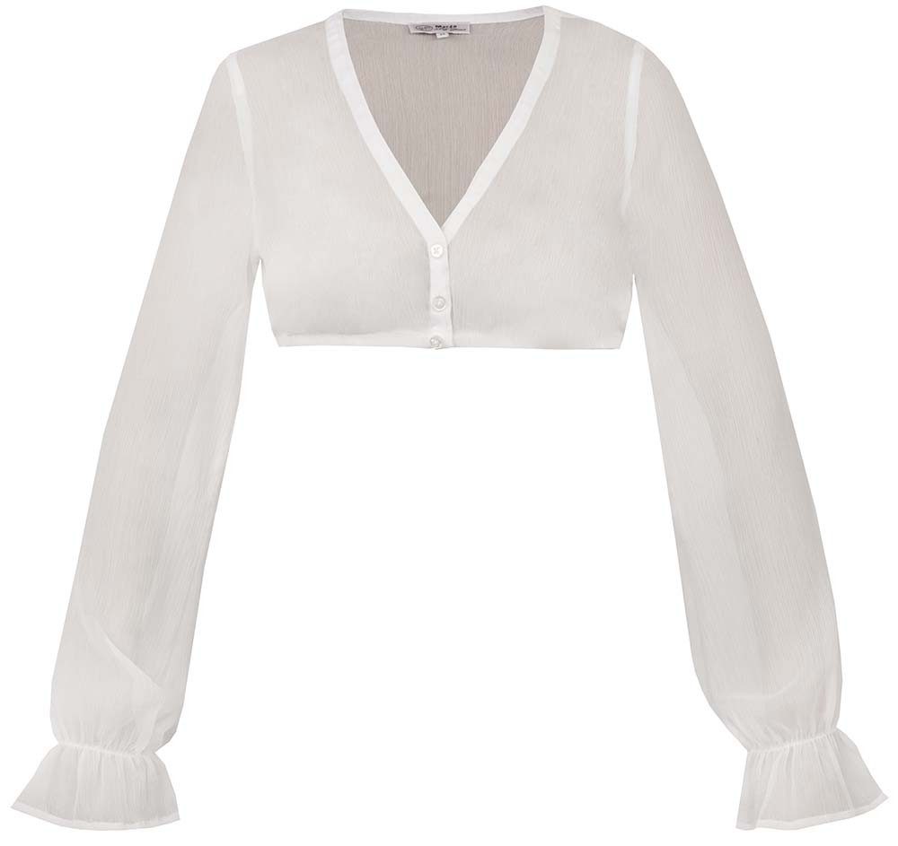 MarJo Dirndlbluse Dirndlbluse Arnstein Langarm ecru