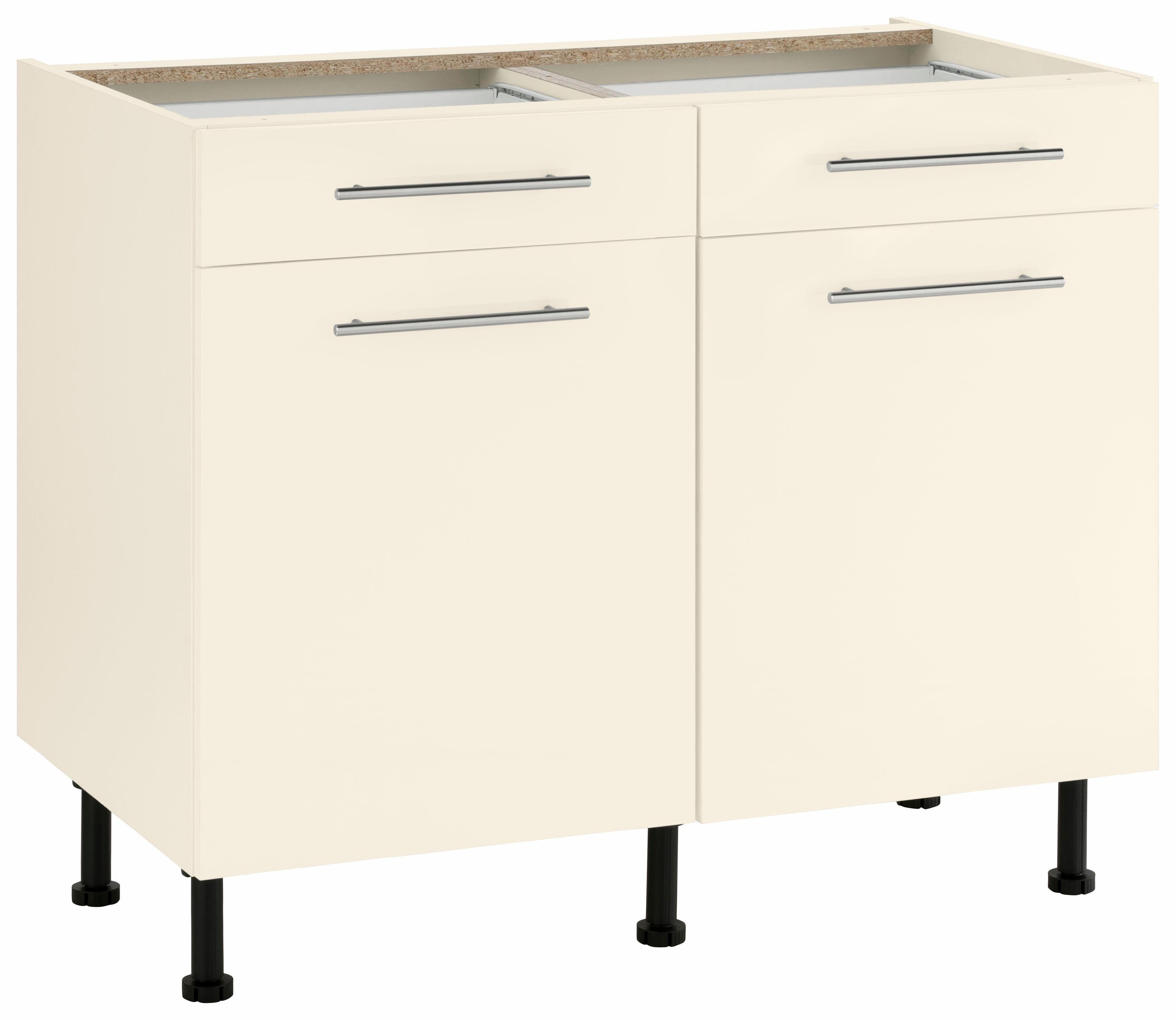 wiho Küchen Unterschrank Ela Breite 100 cm, höhenverstellbare Füße