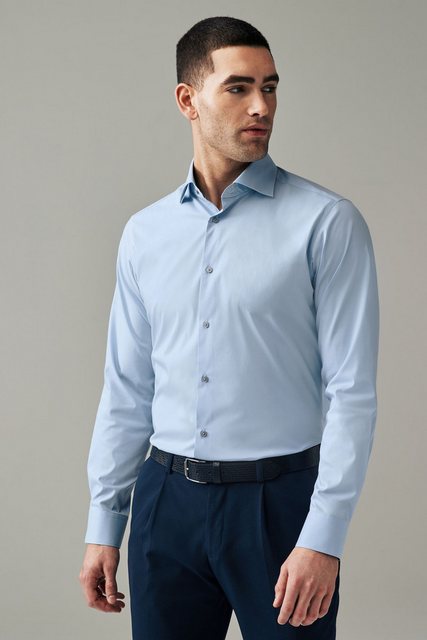 Next Langarmhemd Slim Fit Hemd mit Vierwege-Stretch (1-tlg) günstig online kaufen
