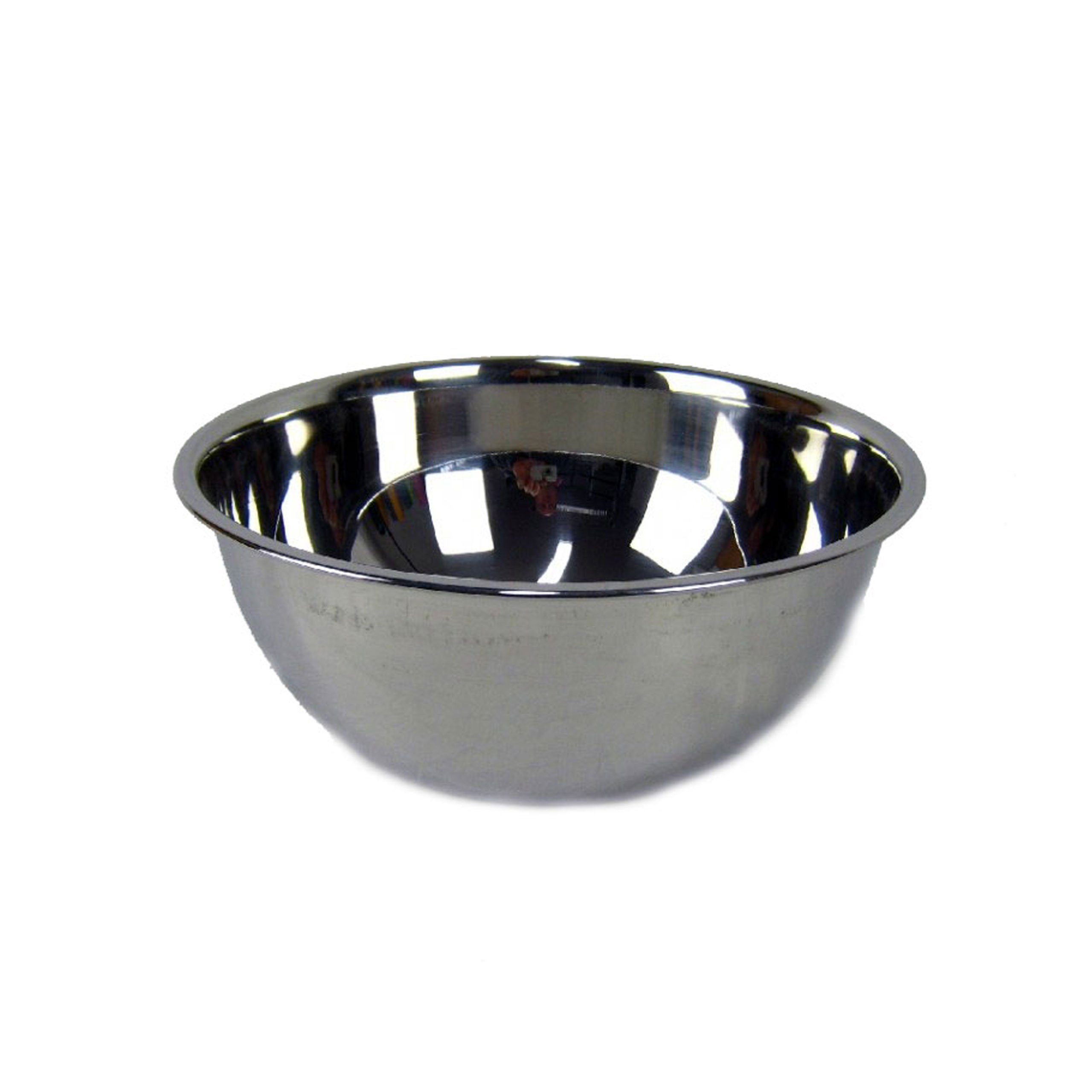 AcMax Schüssel Edelstahl Schüssel D. 24cm Hochpoliert schwere Ausführung sehr robust