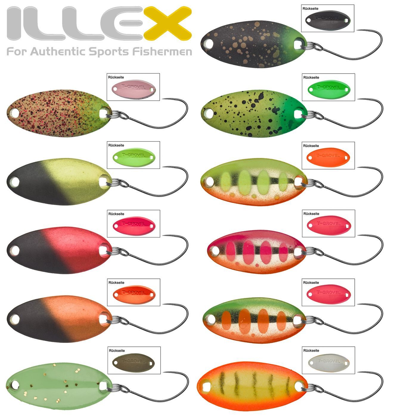 Illex Kunstköder Illex T-Grovel Spoon - Forellenblinker