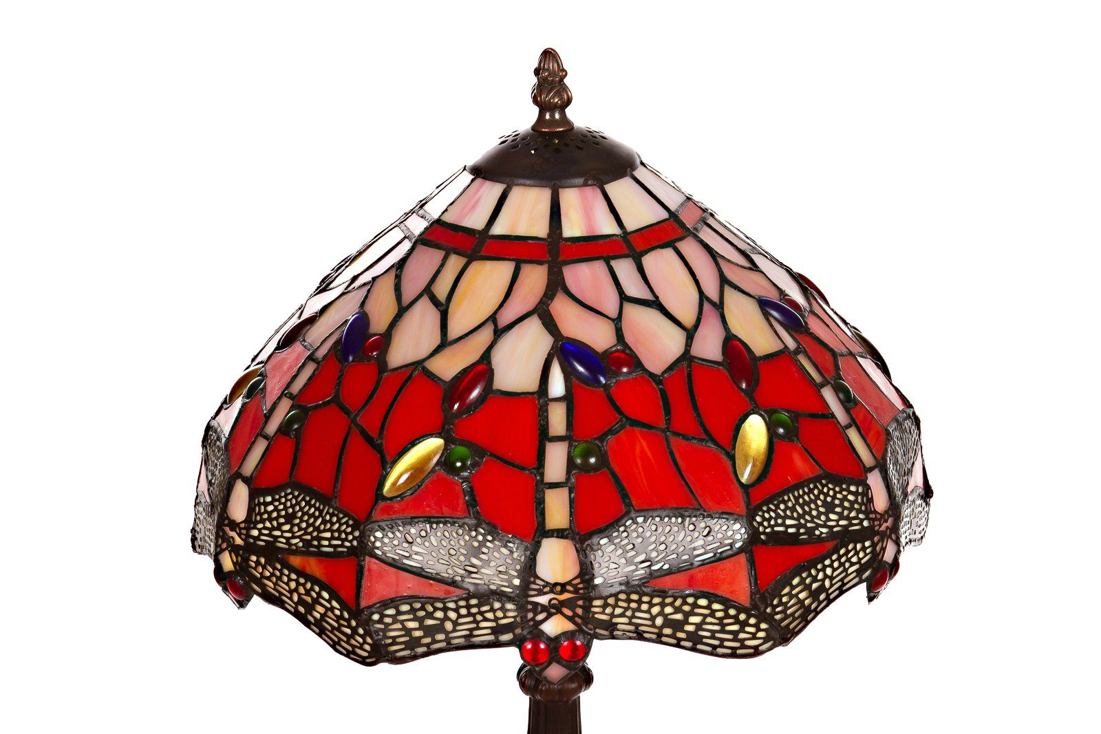 BIRENDY Stehlampe Birendy 12 Zoll Tischlampe Tiffany Libelle groß Motiv Lampe – Bild 2 von 5