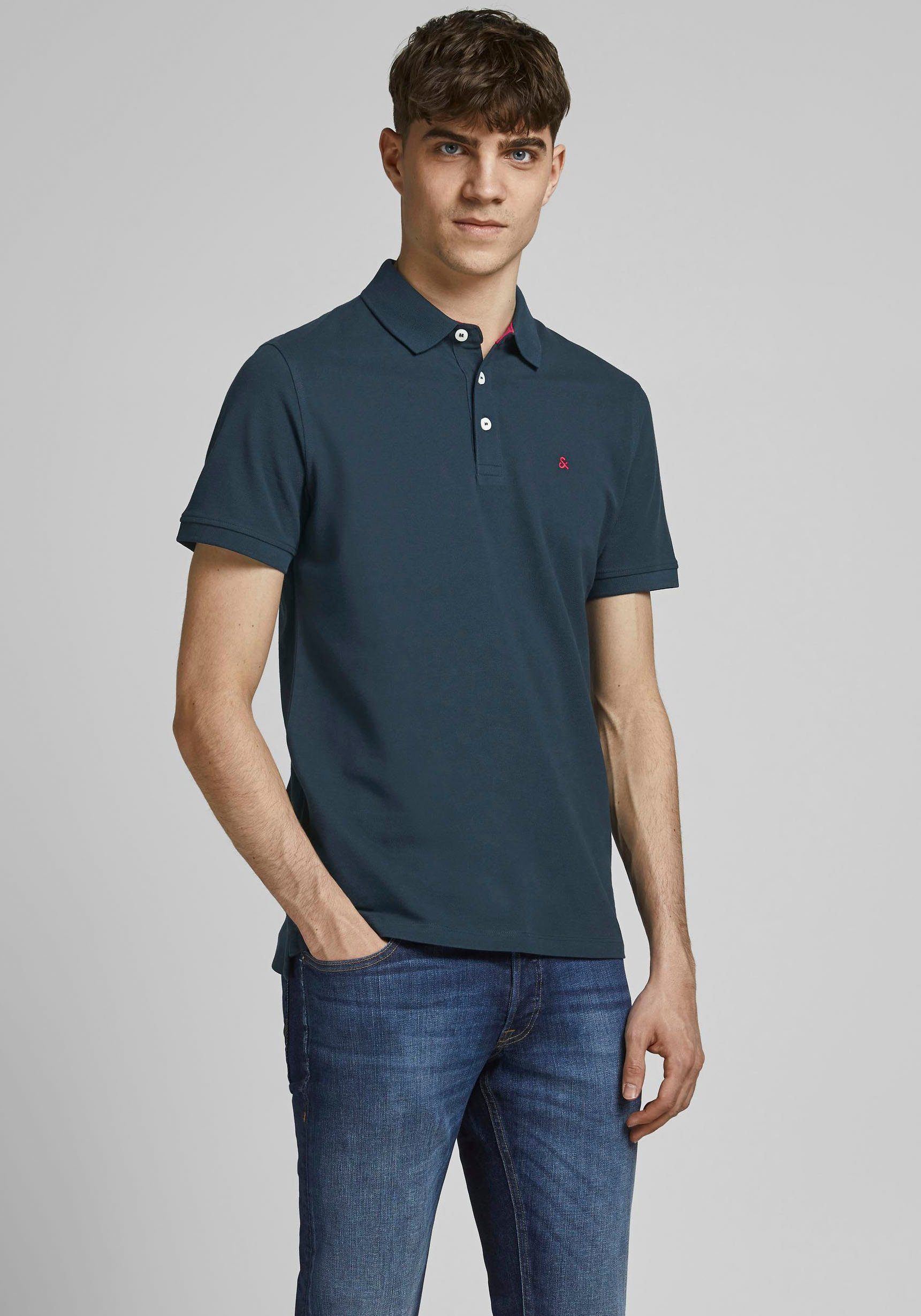 Jack & Jones Poloshirt JJEPAULOS Poloshirt mit klassischem Kragen und figur günstig online kaufen