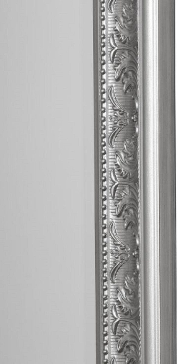 cm Barockspiegel Silber Wandspiegel Barockstil x Handgefertigter 62 Spiegel Casa Padrino Barock - H. im 187