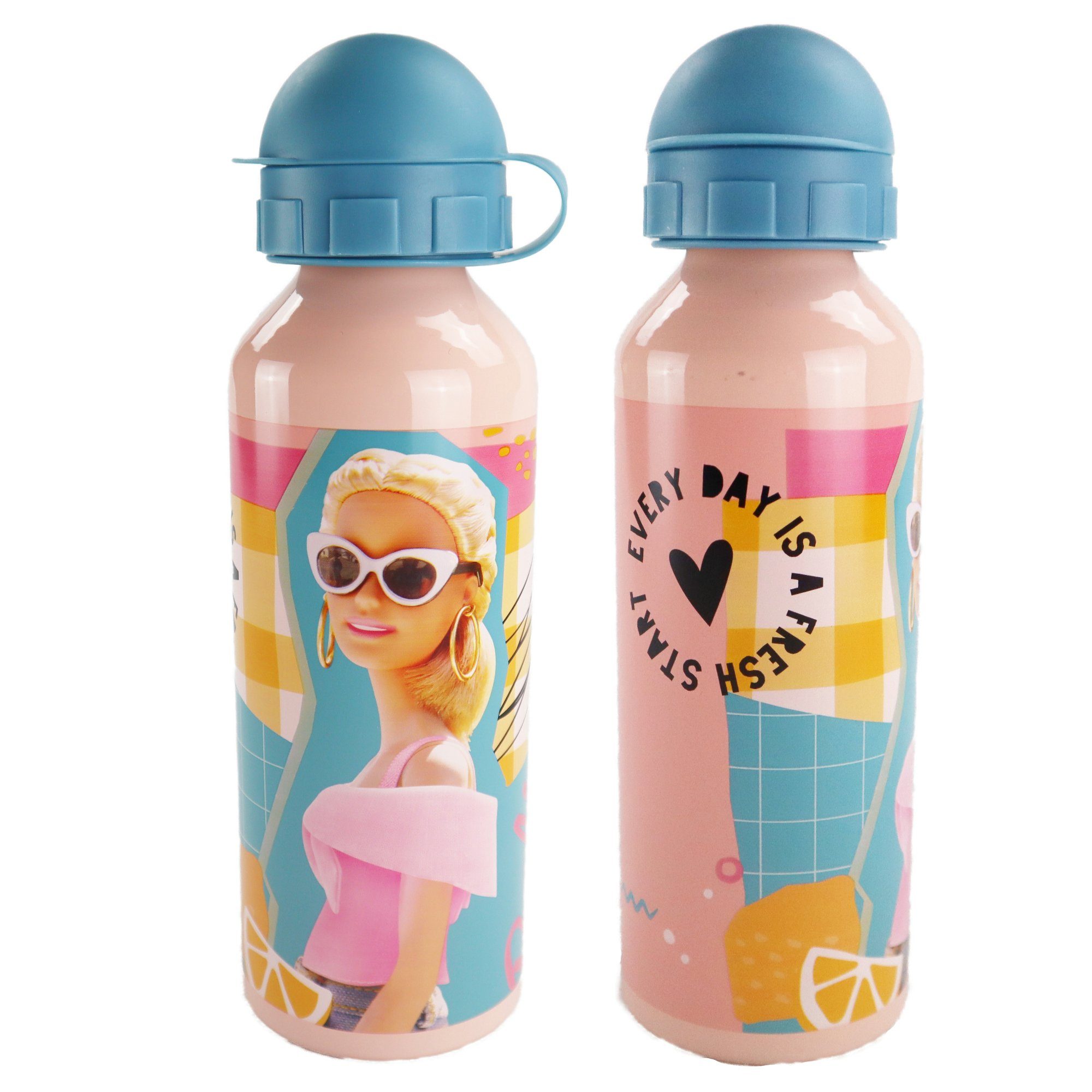 Barbie Trinkflasche Barbie Kinder Sport Aluminium Wasserflasche Flasche 500 ml