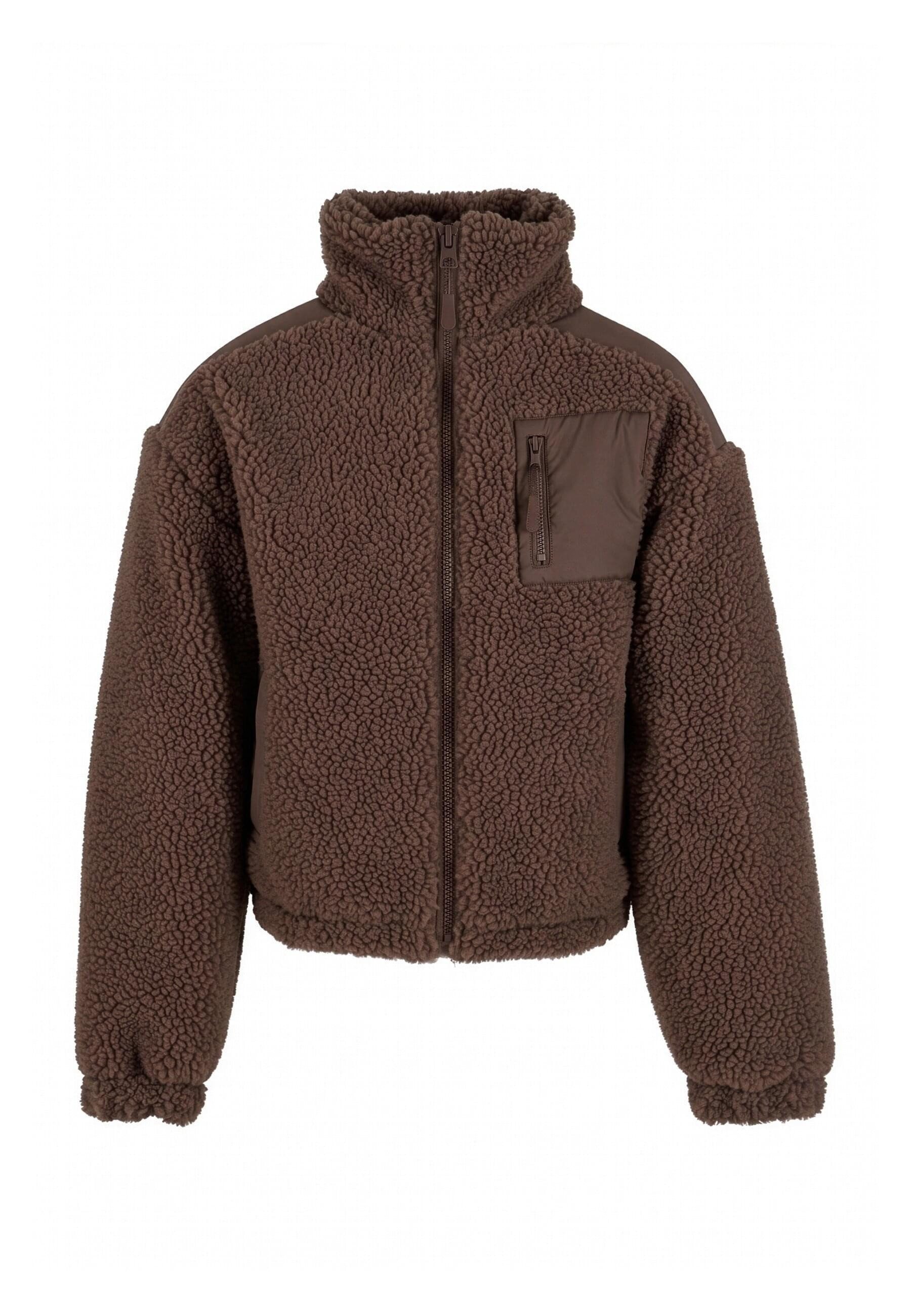 URBAN CLASSICS Winterjacke Urban Classics Damen Ladies Sherpa Mix Jacket (1-St)