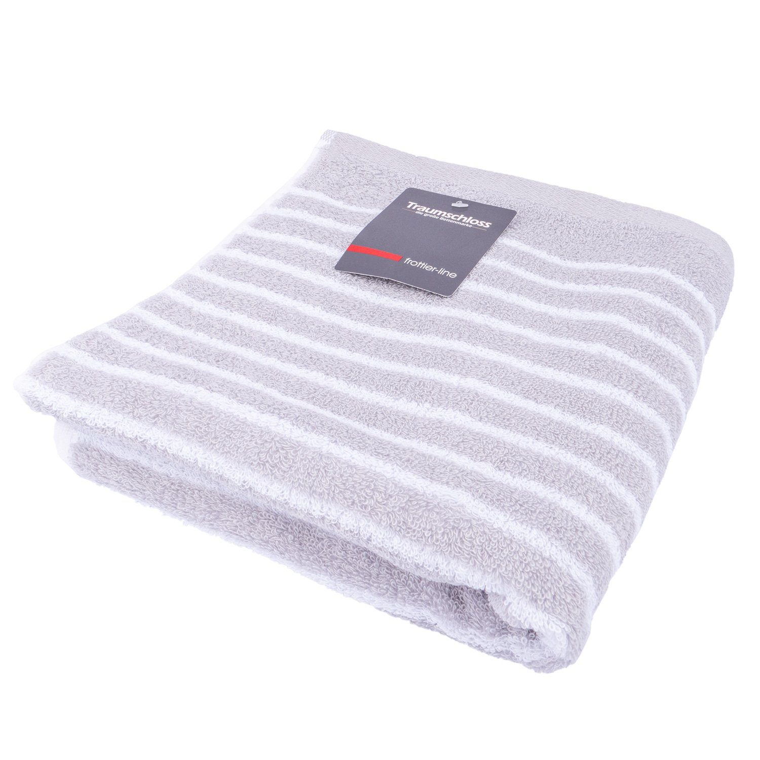 Traumschloss Handtuch Stripes, Frottier (1-St), 100% Baumwolle, absolut hautsympathisch weiß