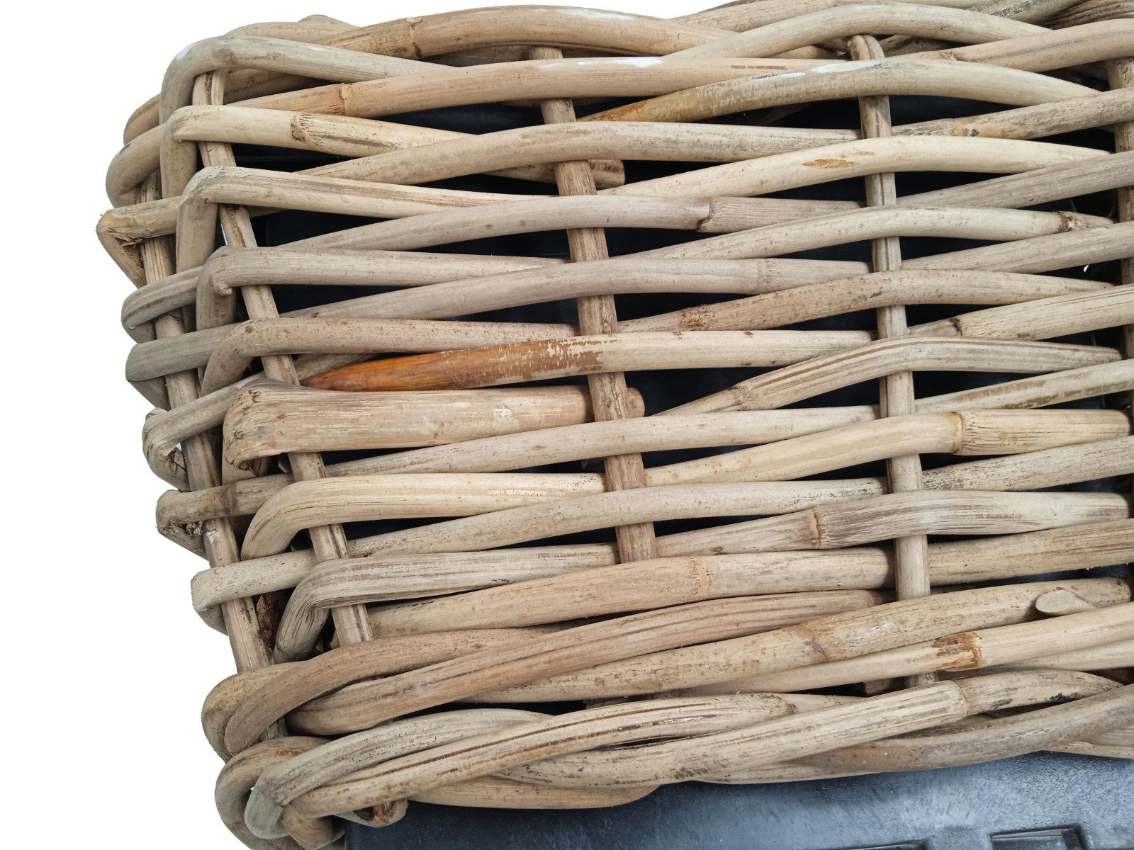 Van der Leeden Blumentopf Blumenkorb Pflanzkorb Topf Rattan Weide