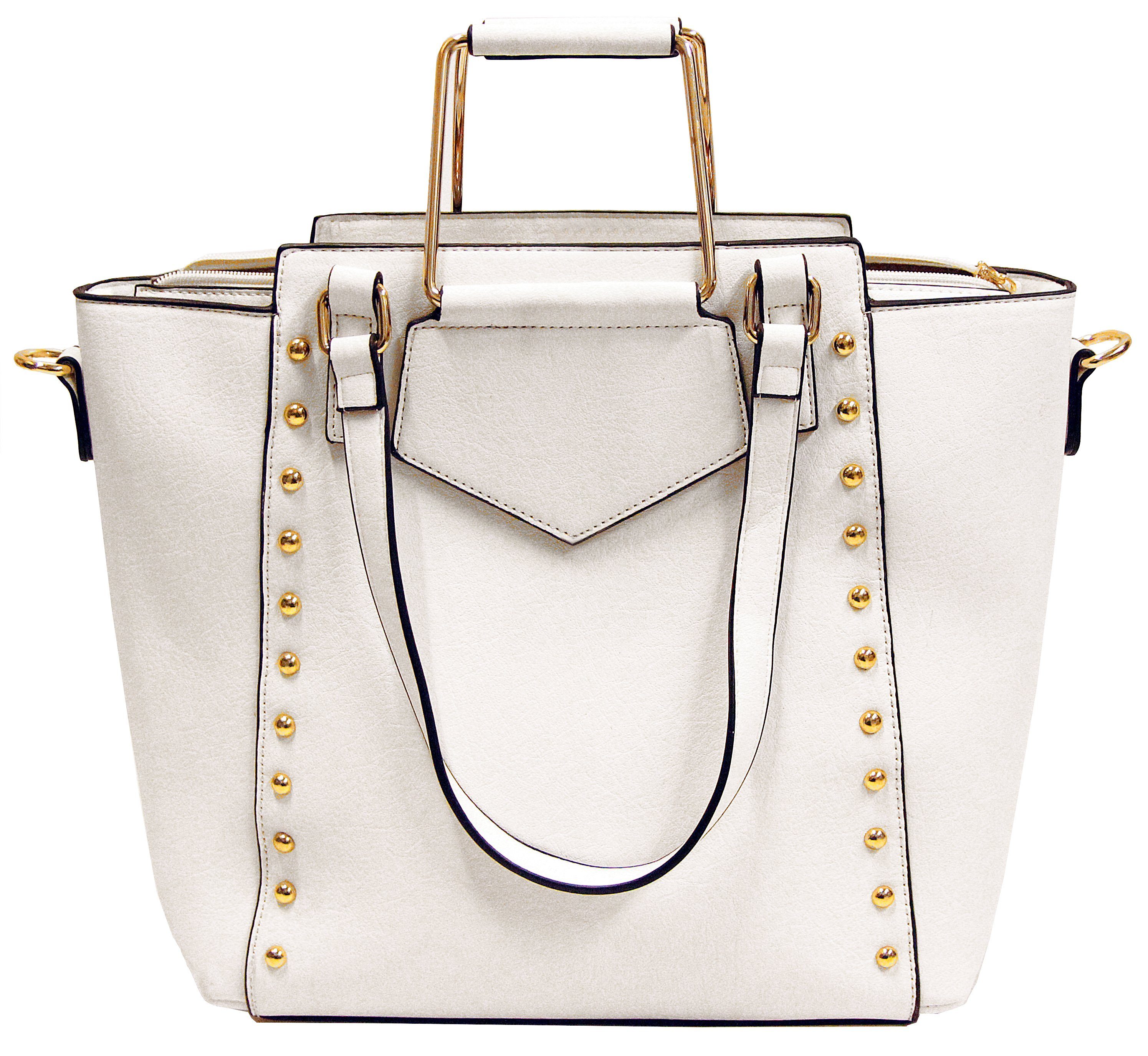 RMK Handtasche Damen Henkeltasche Kunstleder Schulter Abend Tasche 2-teiliges Set