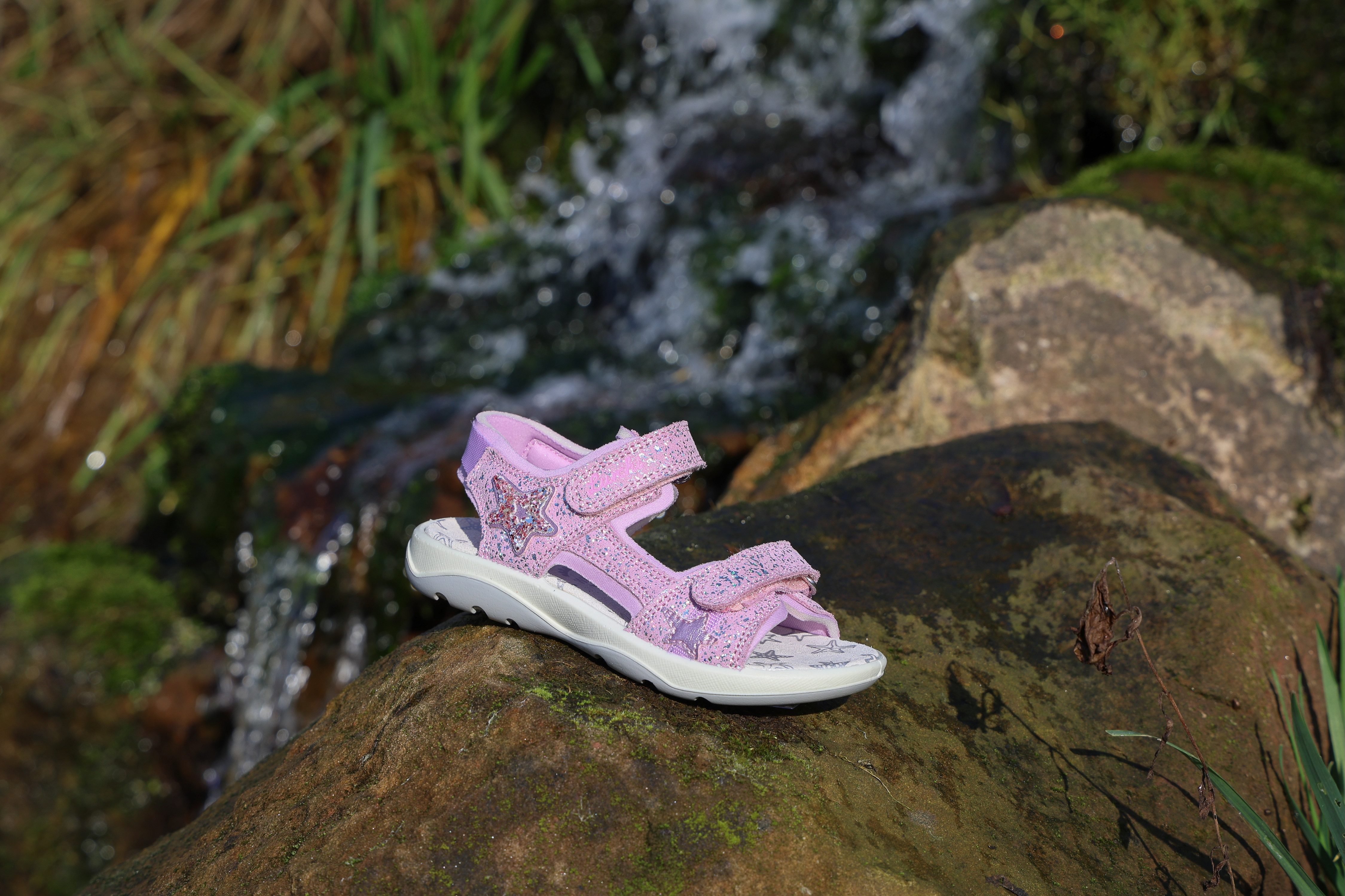 Lurchi Fia 2 Sandale Klettschuh mit Glitter, Größenschablone zum Download