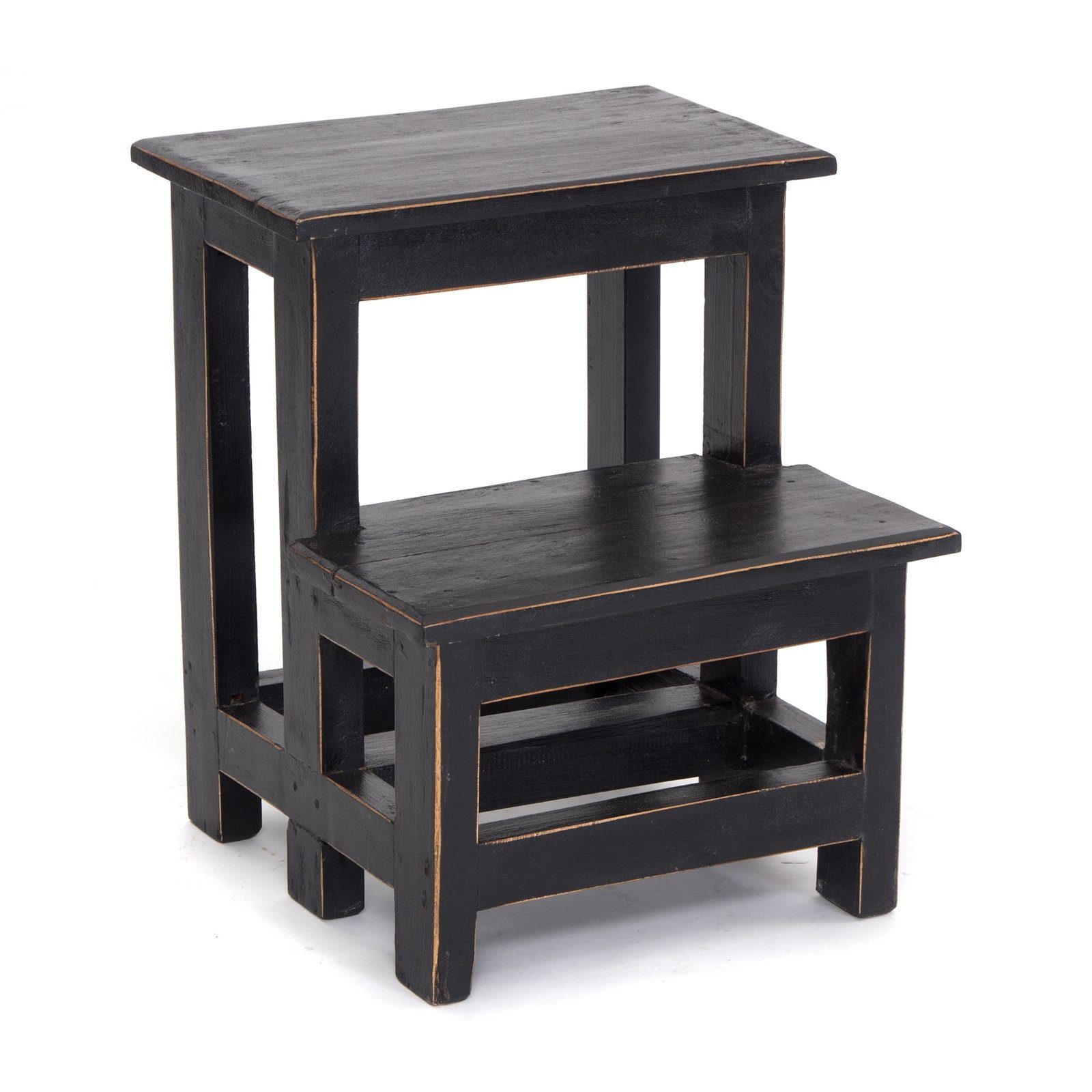 DESIGN DELIGHTS Hocker TRITTLEITER STEP, 46x37cm (HxB), Altholz, Tritthocke günstig online kaufen