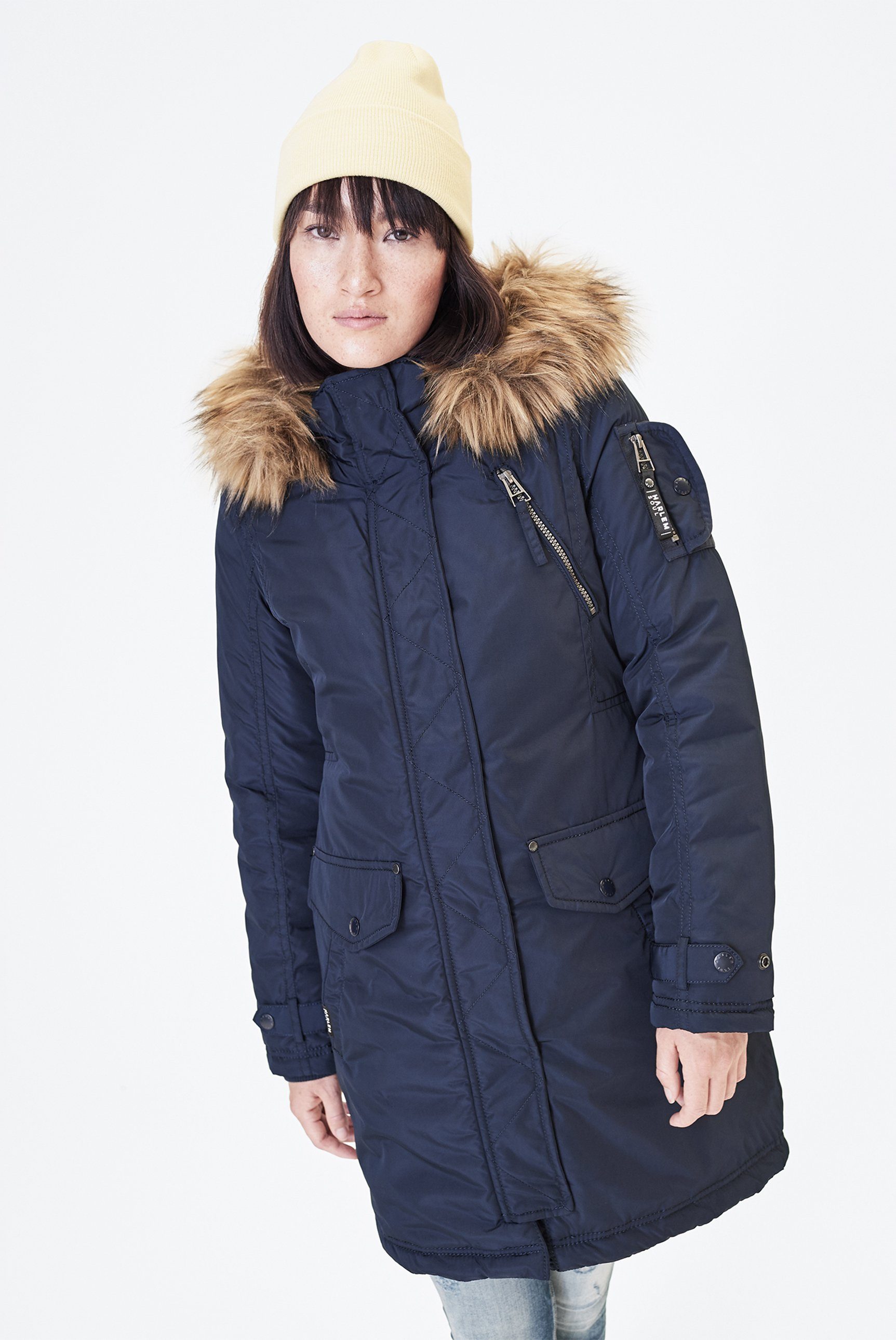 Harlem Soul Winterjacke mit abtrennbarer Kapuze