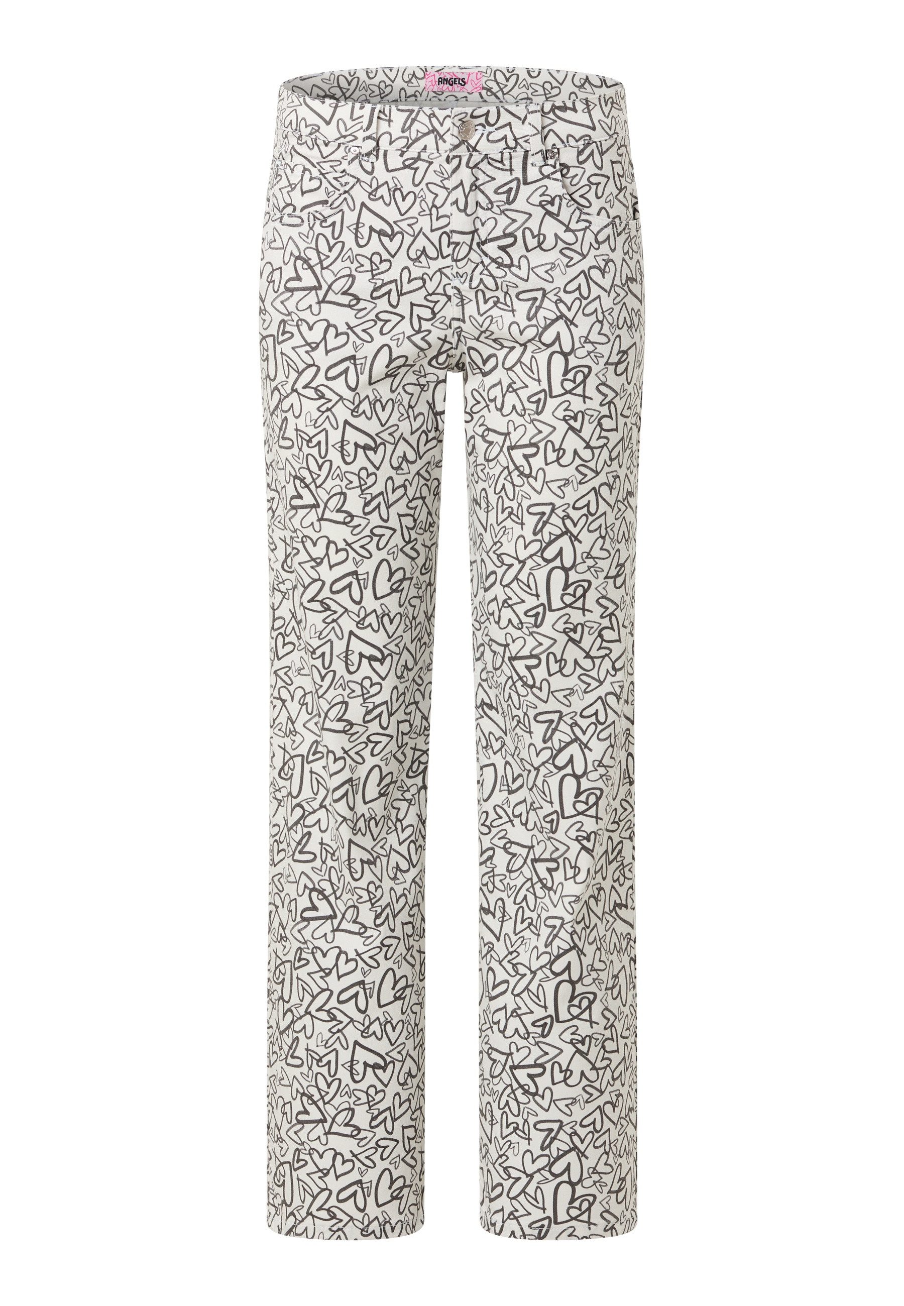 ANGELS Stretch-Jeans ANGELS LARA off white print 954 2900.7109