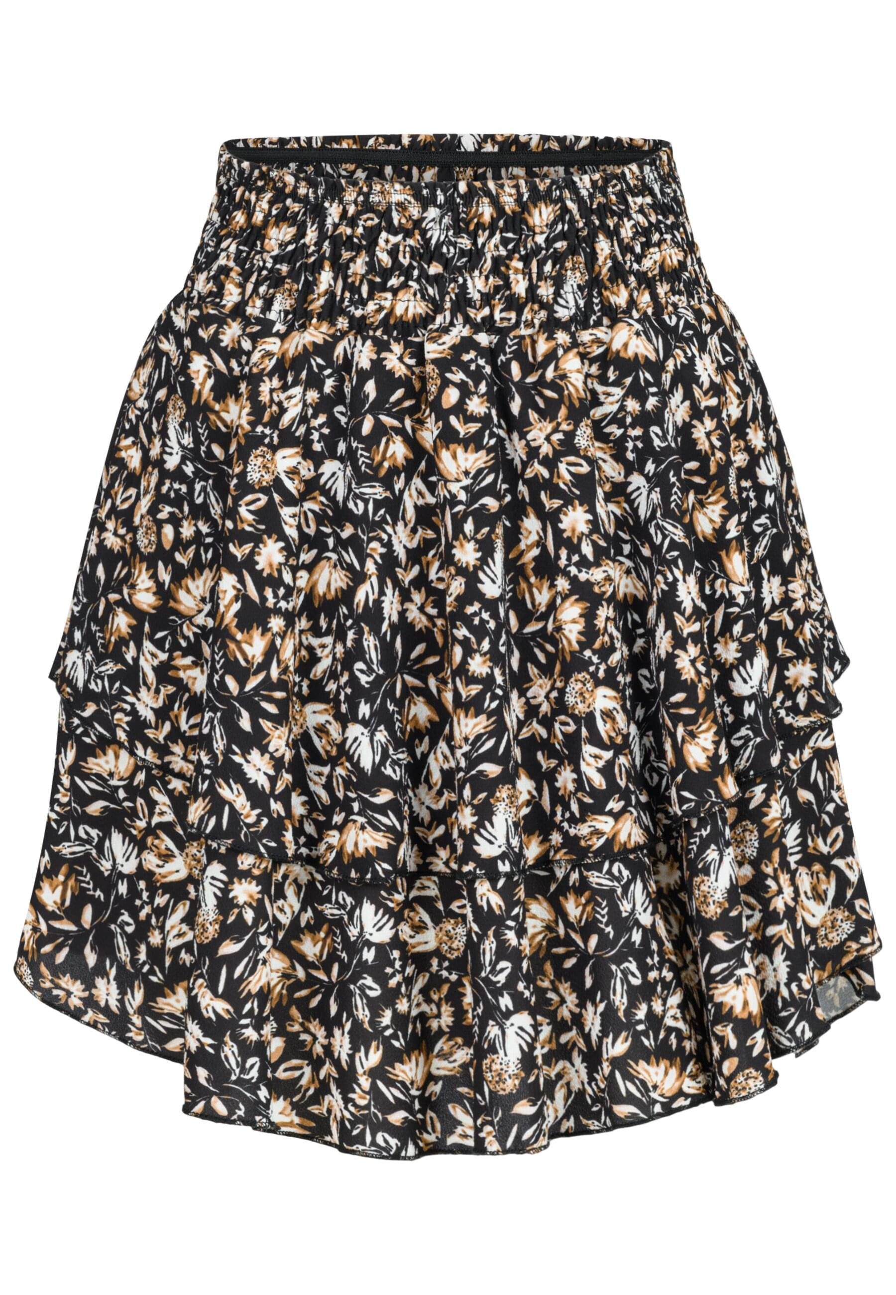 CLOUD 5IVE Sommerrock CLOUD 5IVE Tiered Mini Skirt wit ditsy aop (1-tlg) günstig online kaufen